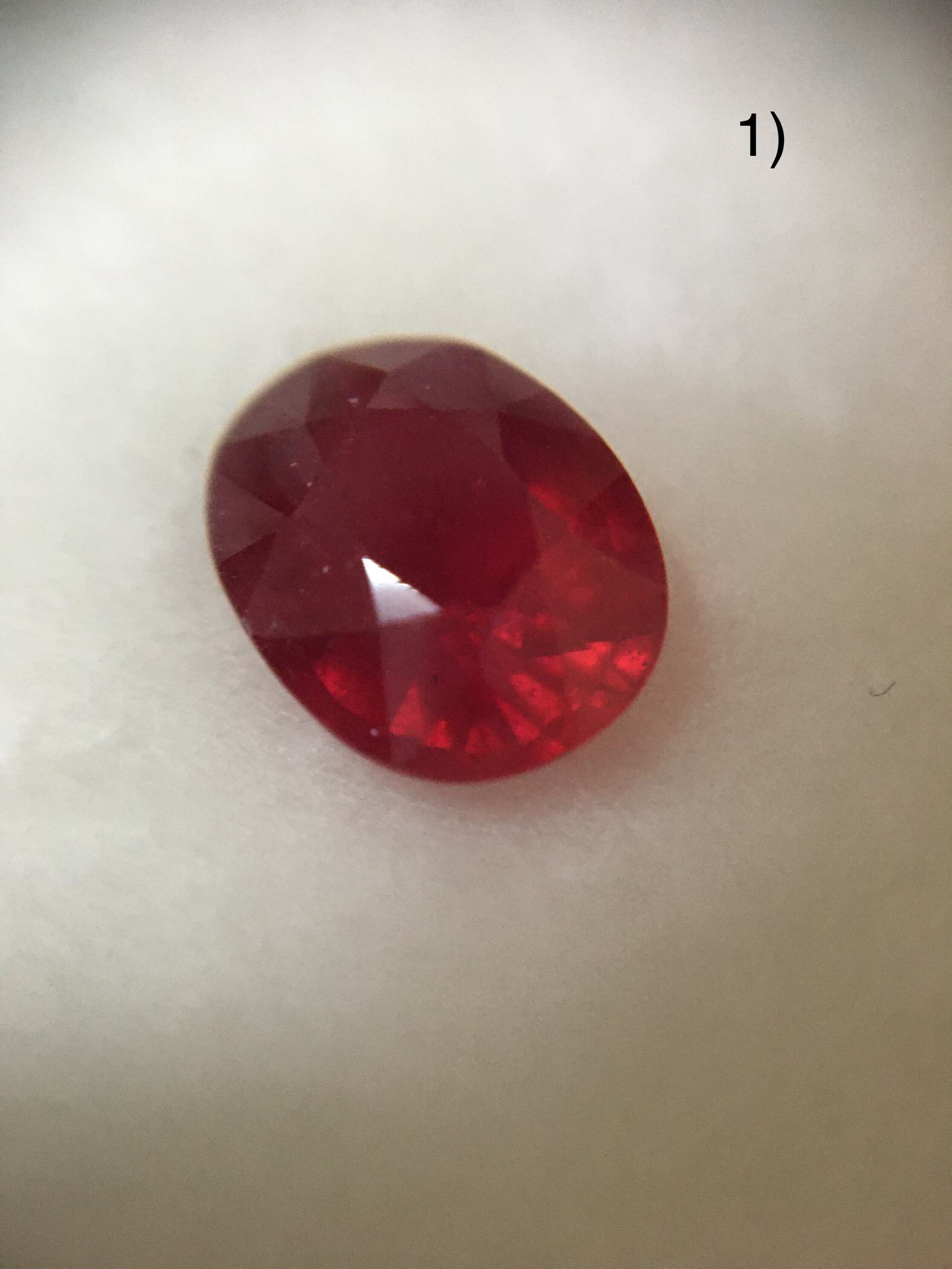 (มาใหม่ค่ะ เริ่มต้น 1950 บาท )ทับทิมแท้ 3 กะรัต และ 7 กะรัต เจียรเหลี่ยม สีแดงสด เนื้อสวย น้ำงาม ไม่พอใจยินดีคืนเงิน