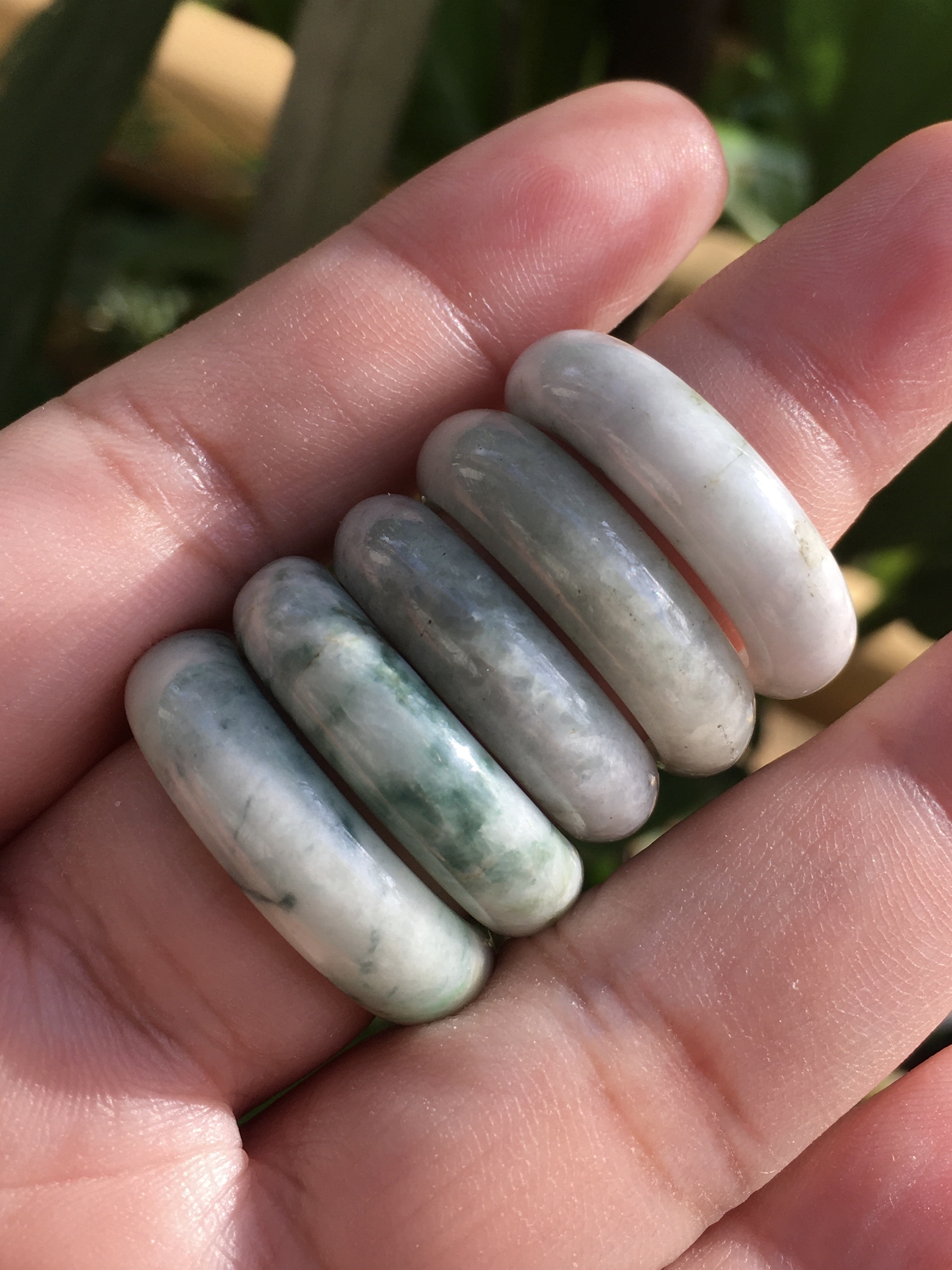 (ราคาเทๆ 129 ทุกวง) แหวนหยกแท้ ลวดลายธรรมชาติ ใส่สวย เสริมสุขภาพ