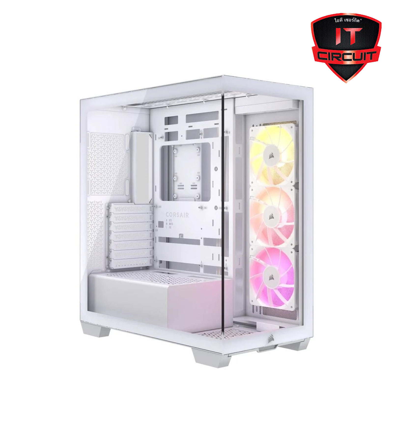 ATX CASE (NP) CORSAIR 3500X ARGB TEMPERED GLASS WHITE