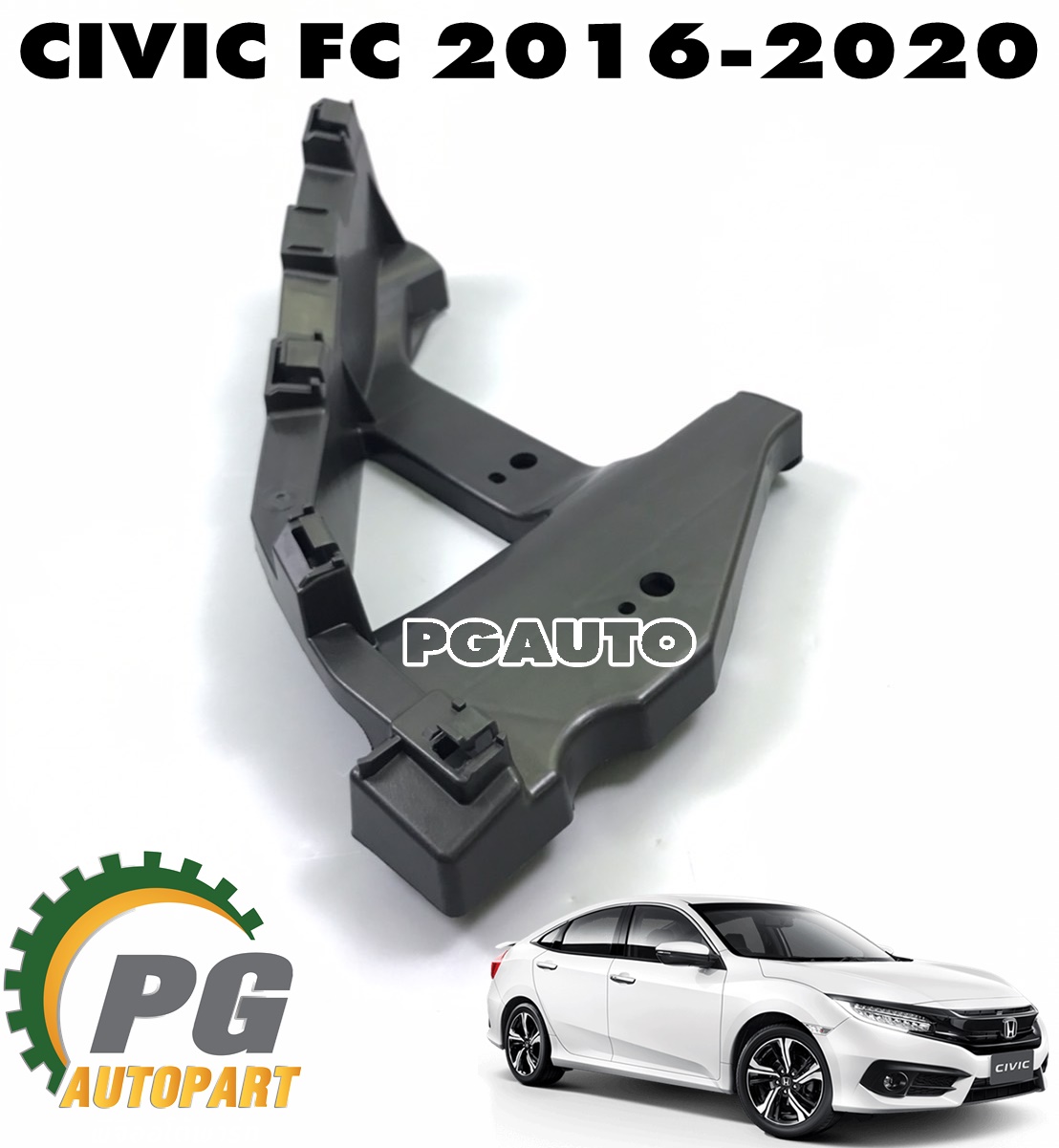 โครงยึดกันชนหน้า RH HONDA CIVIC FC ปี 2016-2020(1 ชิ้น) แท้ / รูปจริง