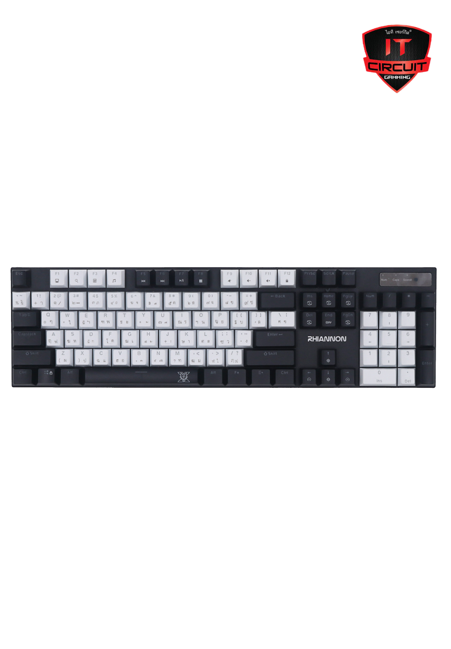 KEYBOARD NUBWO-X X62 RHIANNON WHITE-BLACK (BLUE SWITCH) SN24925T120H