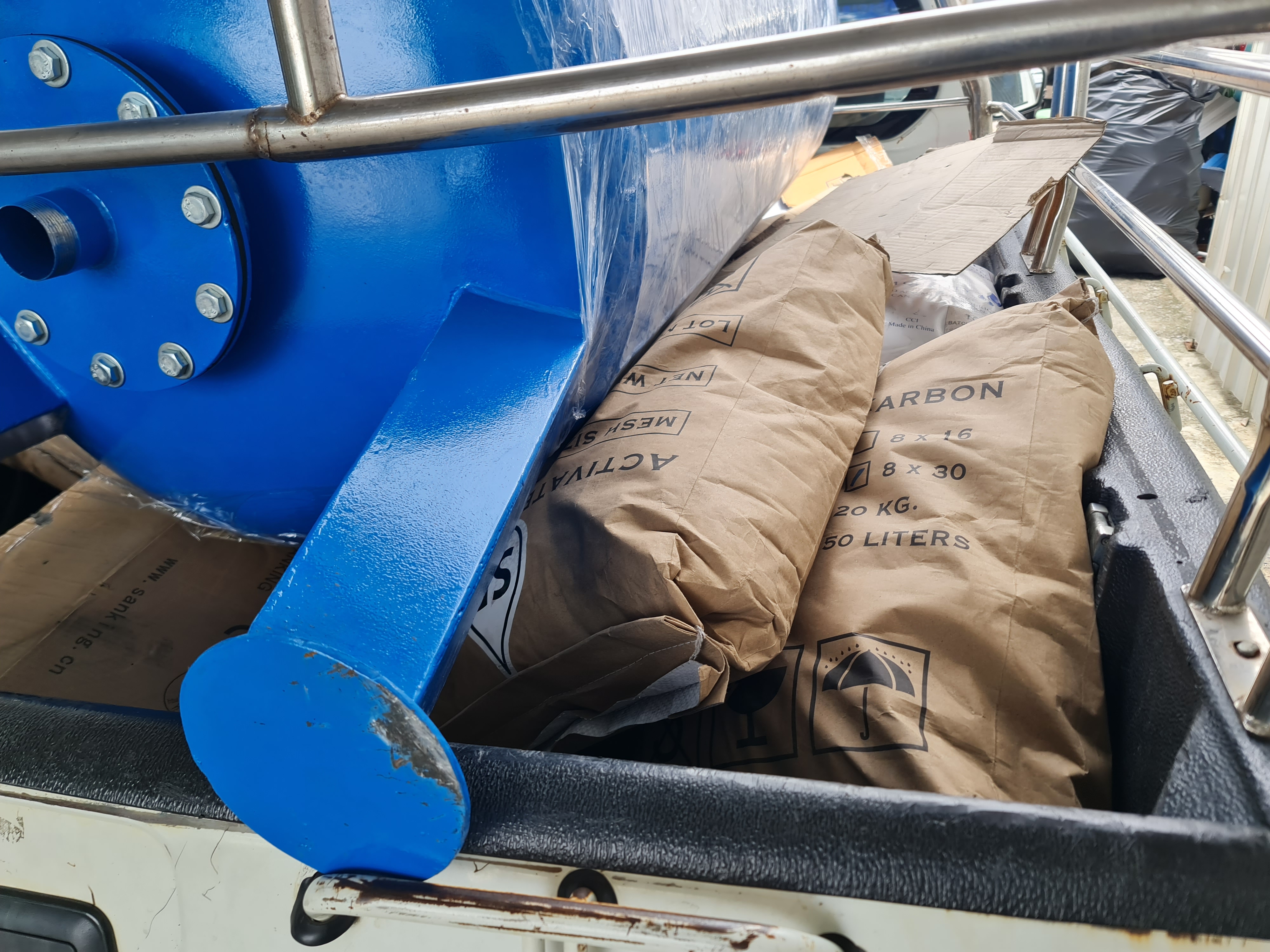 ถังกรองเหล็ก 48 นิ้ว หนา 4.5 มม.