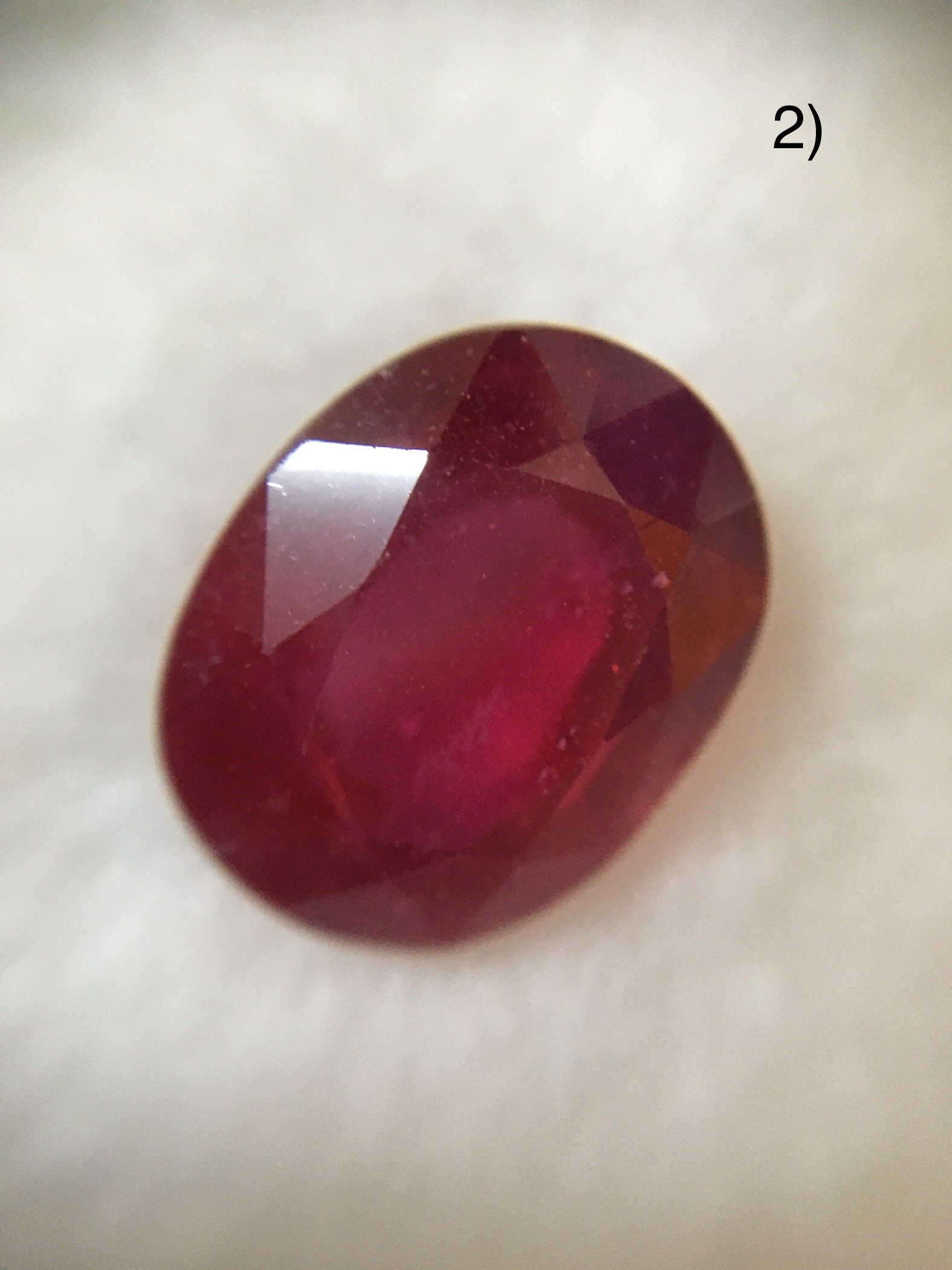 (มาใหม่ค่ะ เริ่มต้น 1950 บาท )ทับทิมแท้ 3 กะรัต และ 7 กะรัต เจียรเหลี่ยม สีแดงสด เนื้อสวย น้ำงาม ไม่พอใจยินดีคืนเงิน