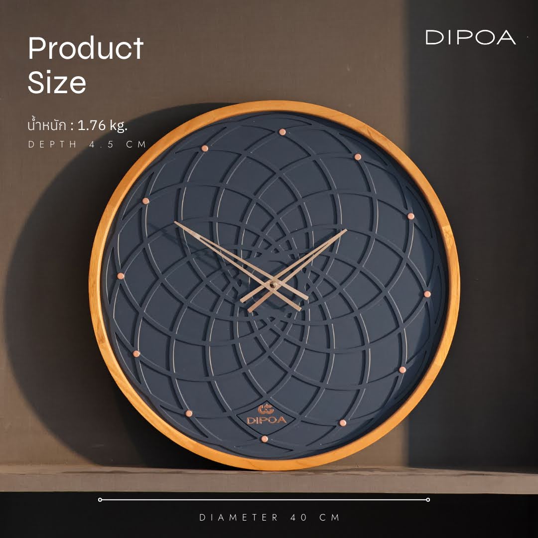 นาฬิกาแขวนผนัง นาฬิกาติดผนัง DIPOA รุ่นWN101LB