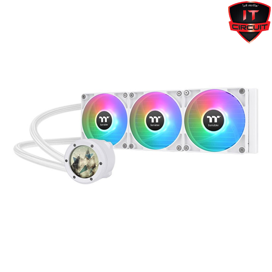 LIQUID COOLER (ชุดน้ำปิด) THERMALTAKE TH360 V2 ULTRA ARGB SYNC SNOW EDITION