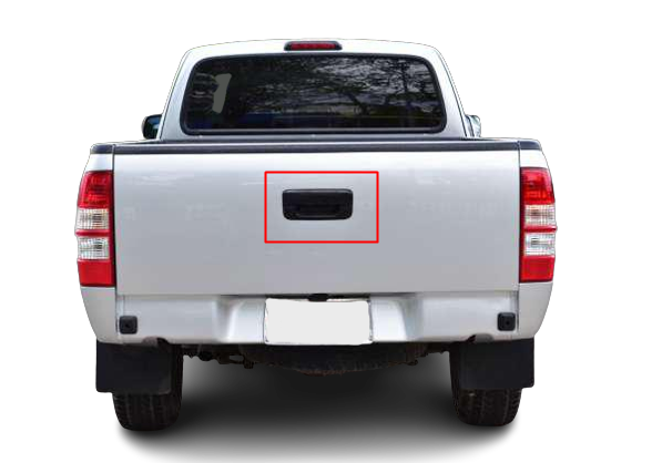มือเปิดฝาท้าย-กลางดำ FORD RANGER T5 ปี 2006-2011 (1ชิ้น) เทียบ / รูปจริง