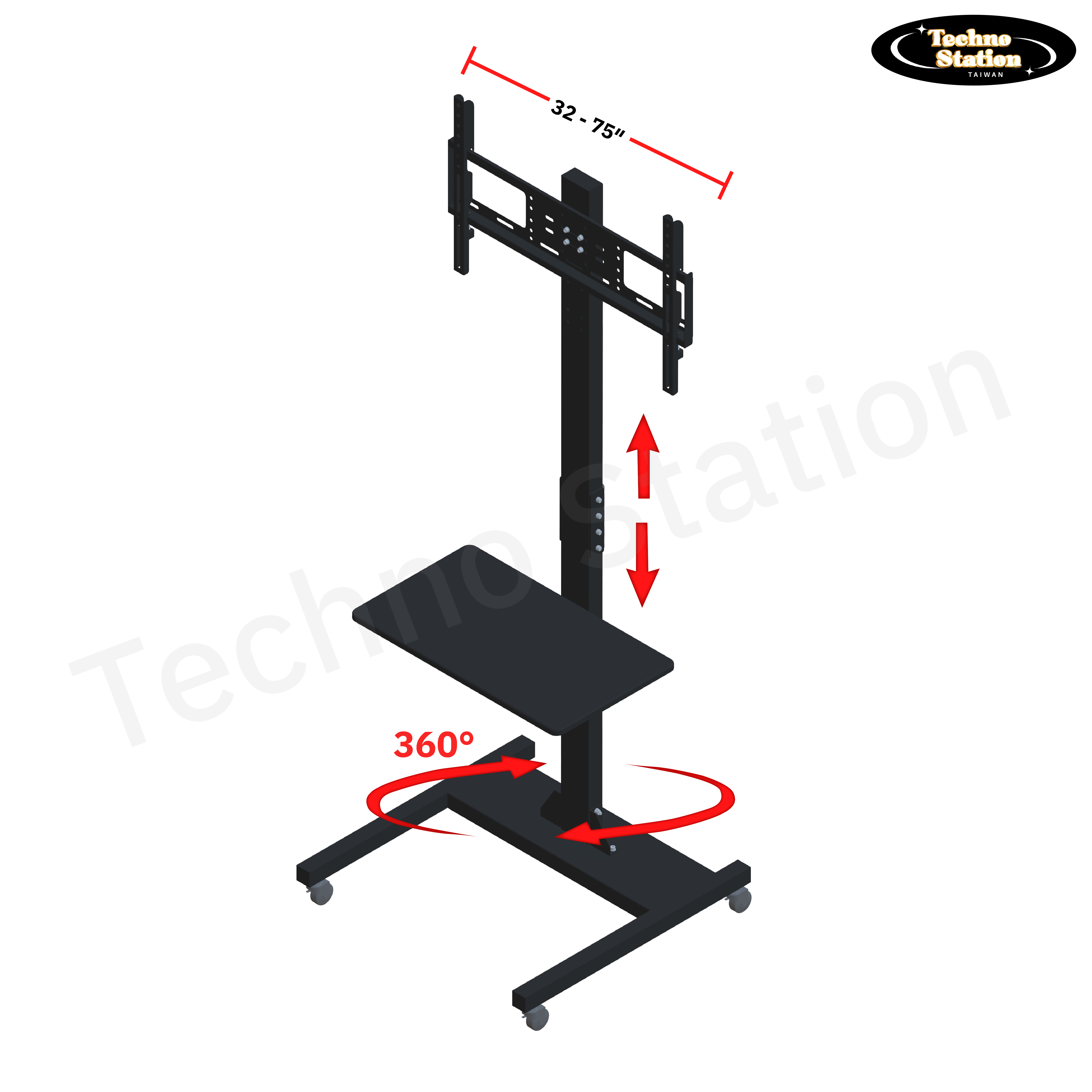 ขาตั้งทีวี สำหรับจอ 32-75 นิ้ว รุ่น TECHNO1028