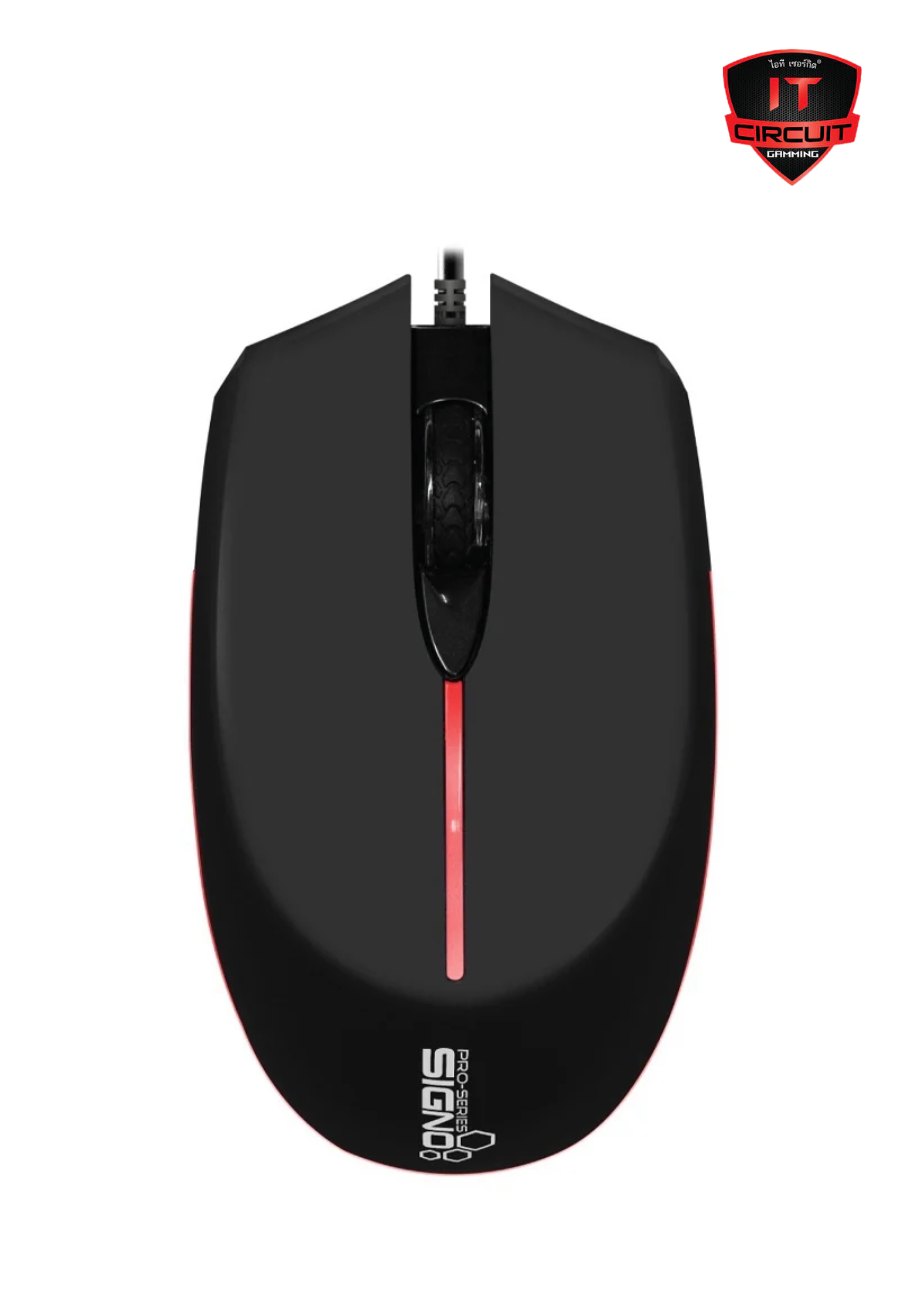 MOUSE (เมาส์) SIGNO MO-290BLK BLACK SN031025T109H