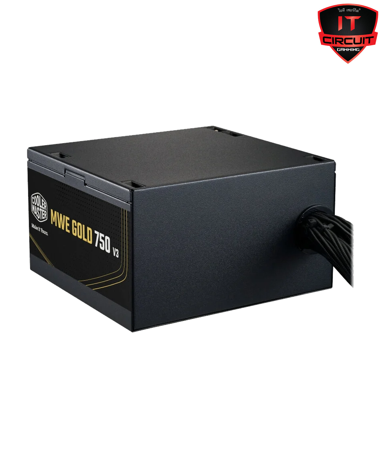 POWER SUPPLY (อุปกรณ์จ่ายไฟ) COOLER MASTER MWE BRONZE V3 FR 750W ATX 3.0 READY A/EU CABLE (MPE-7501-ACAAW-3B)