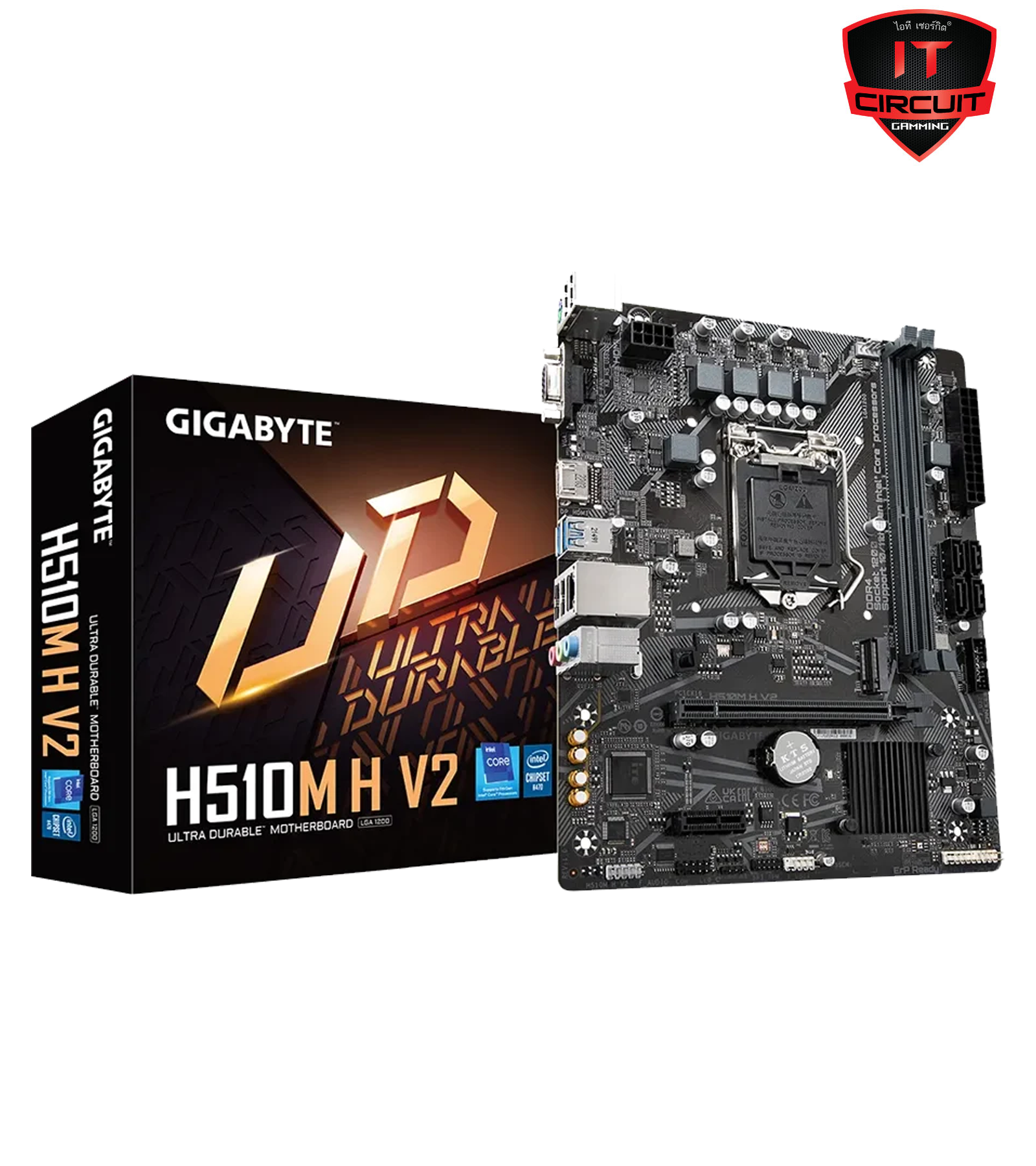 MAINBOARD (เมนบอร์ด) GIGABYTE H510M H V2 (REV. 1.0) (SOCKET LGA 1200 DDR4 MICRO-ATX)