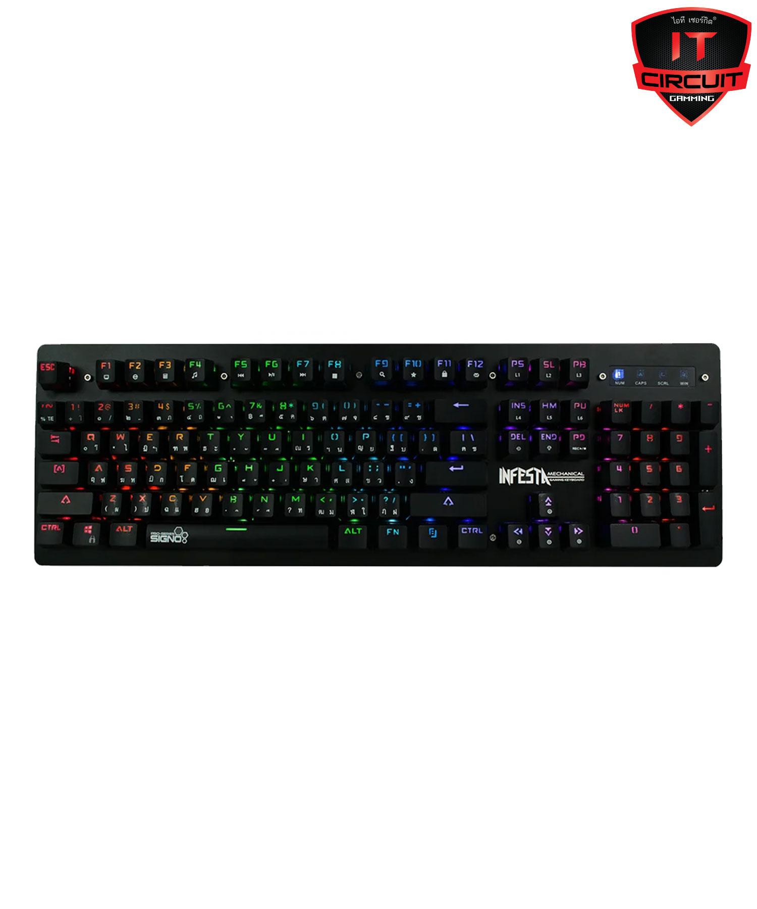 KEYBOARD SIGNO KB-738 INFESTA - BLUE-SWITCH
