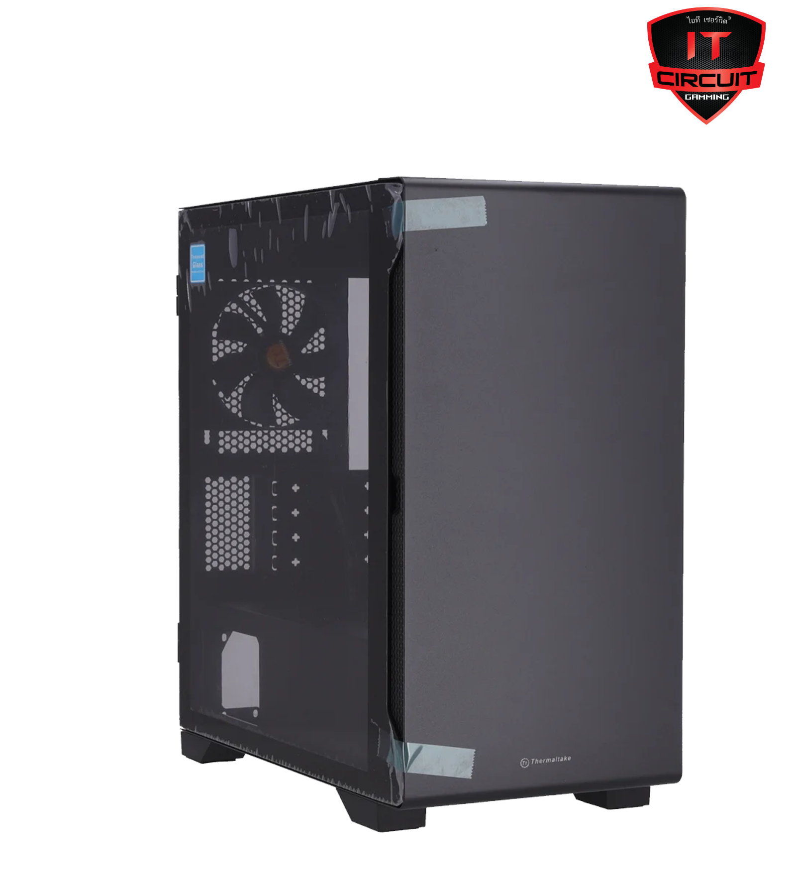 CASE (เคส) THERMALTAKE S100 TEMPERED GLASS (BLACK) (MICRO-ATX)