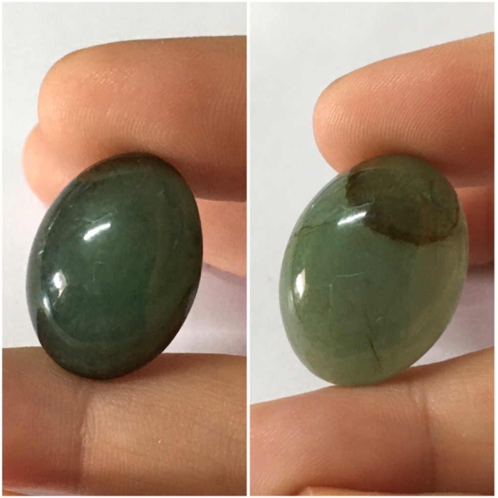 (Big size) JADE หยกแท้ 30 กะรัต และ 36 กะรัต ไซส์ใหญ่เนื้อเนียนสวย มีตำหนิตามภาพค่ะ