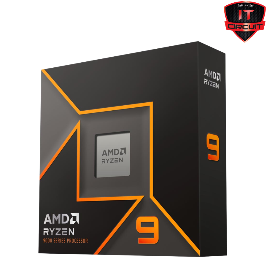 CPU (ซีพียู) AMD RYZEN 9 9900X - 12C 24T 4.4-5.6GHz SN22925T360H