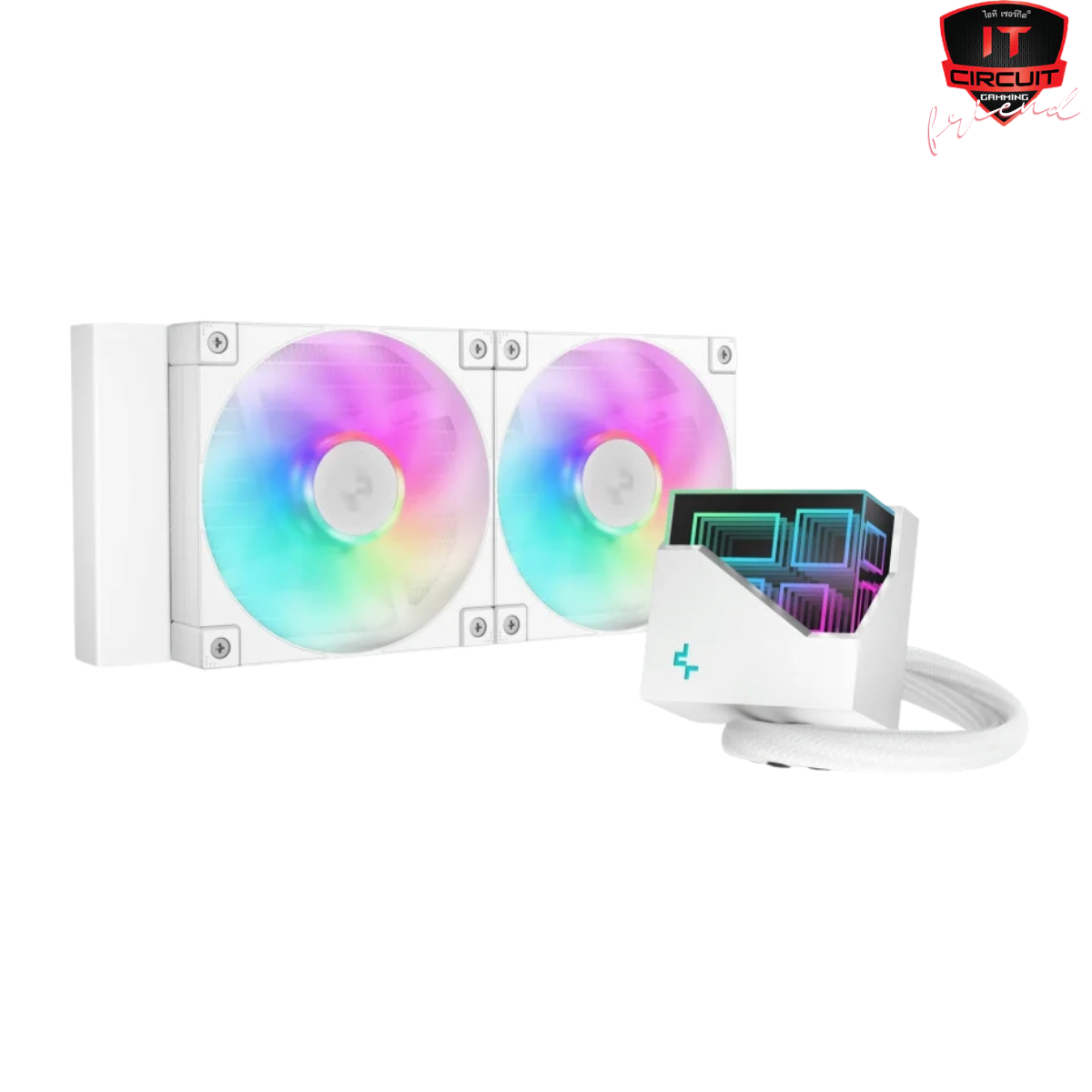 LIQUID COOLER (ชุดน้ำปิด) DEEPCOOL LT240 ARGB WHITE