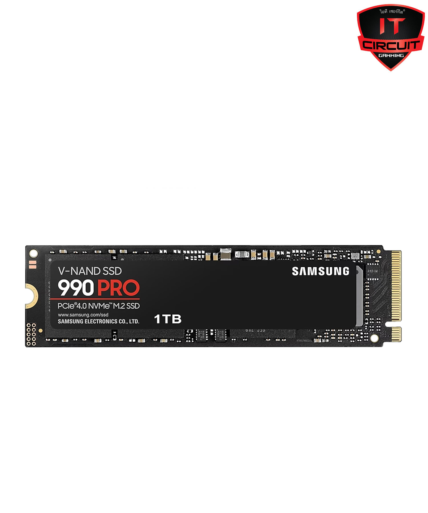1 TB SSD (เอสเอสดี) SAMSUNG 990 PRO - PCIe 4x4/NVMe M.2 2280 (MZ-V9P1T0BW)