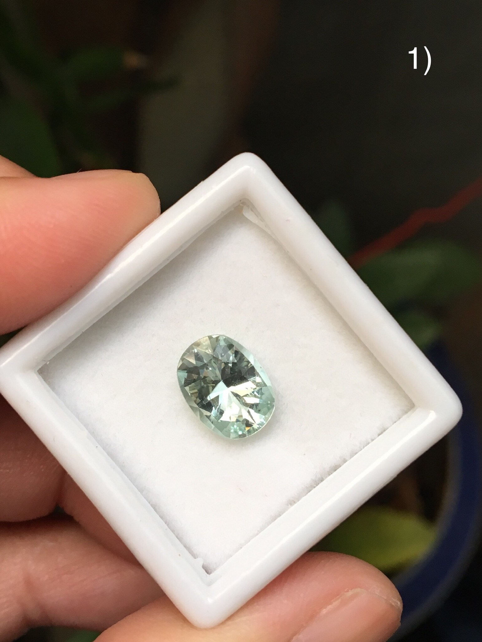 (พลอยแท้สวยพรีเมี่ยมเริ่มต้น 2175)อความาลีนแท้ เนื้อใสกิ๊ง ไฟดีเลิศ พลอยแท้ไม่พอใจยินดีคืนเงิน