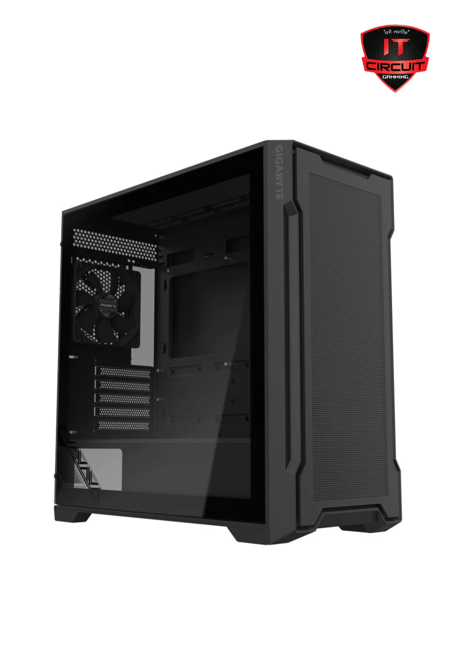 mATX CASE (เคส) (NP) GIGABYTE C102 GLASS BLACK SN011025T310H