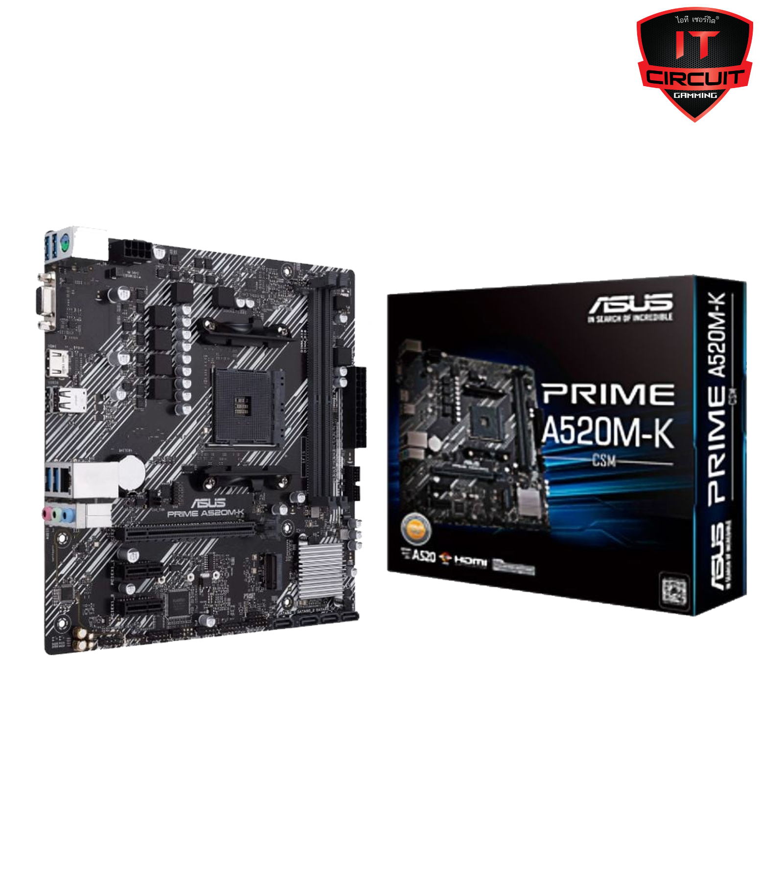 MAINBOARD (เมนบอร์ด) (AM4) ASUS PRIME A520M-K-CSM DDR4