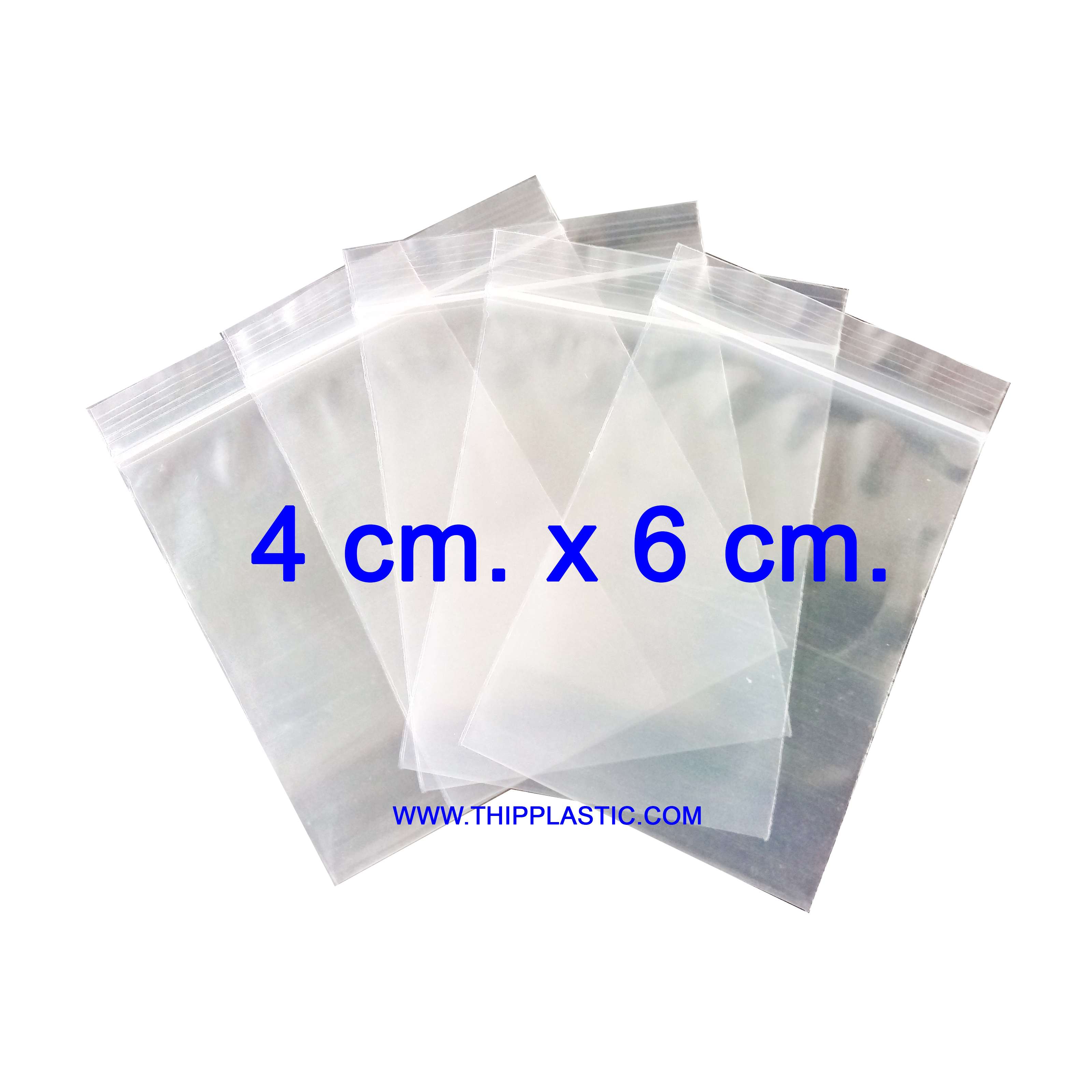 ถุงซิป 4 cm. x 6 cm. 1000 กรัม