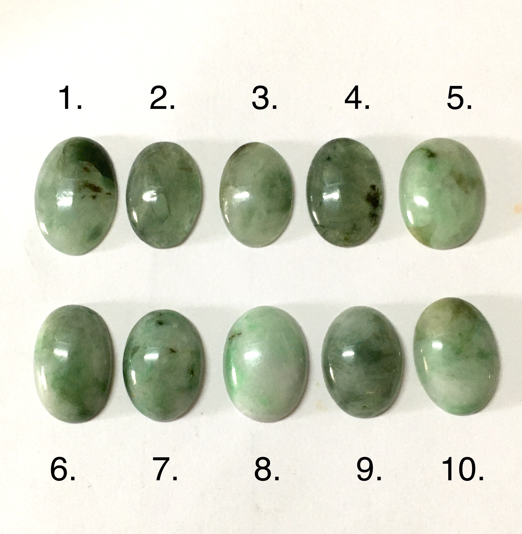 (เทๆ หยกแท้เม็ดใหญ่ 299 ทุกเม็ด) JADE หยกแท้ ธรรมชาติ คละสี คละไซส์ เหมาล็อตทำสร้อยข้อมือ สร้อยคอ ได้ สวย คลาสสิคค่ะ