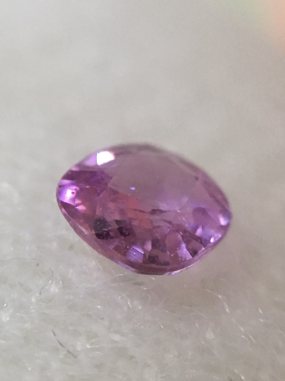 PINK SAPPHIRE พิ๊งค์แซฟไฟร์แท้ 0.41 กะรัต พลอยเนื้อใส สีสวย น่าสะสมค่ะ