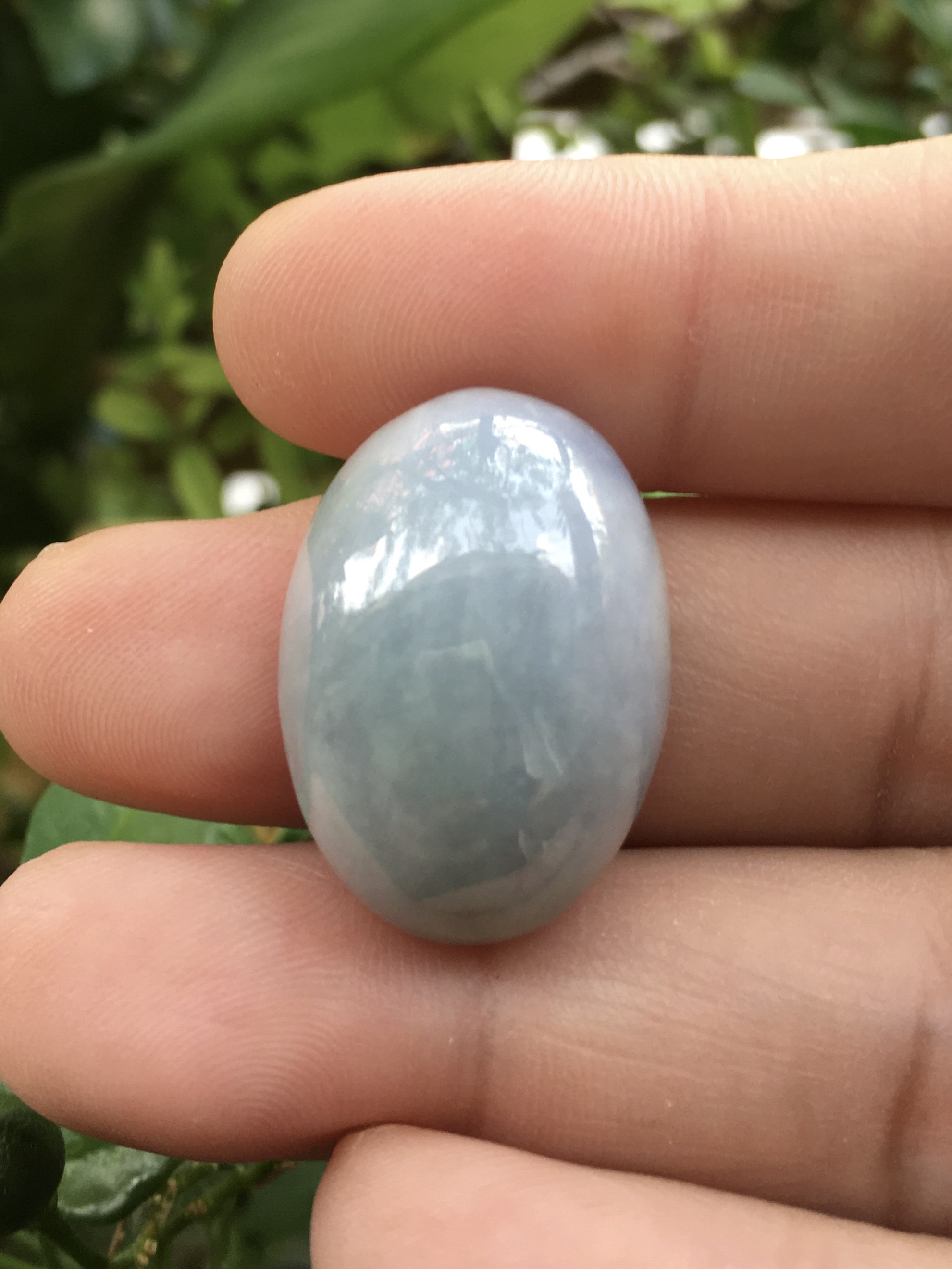 (Big size) หยกแท้ 39 กะรัต ไซส์ใหญ่ ทรงสวย รวมสีคลาสสิค เทาม่วงเขียว ปัดเงาสวย