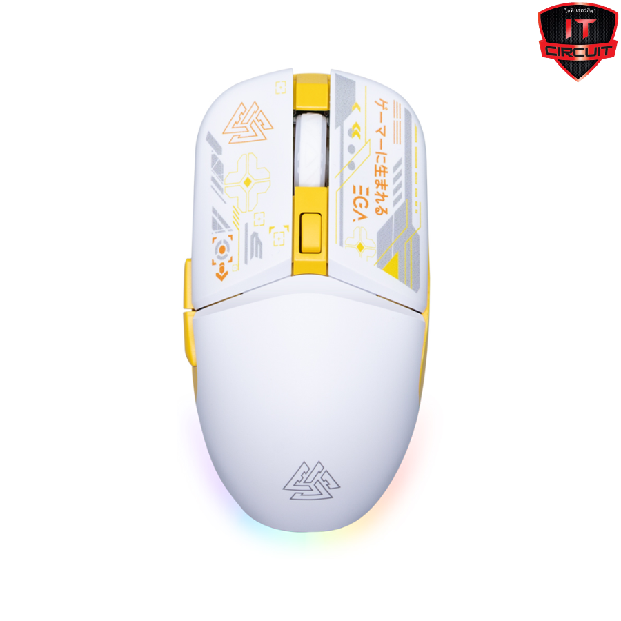 WIRELESS MOUSE (เมาส์ไร้สาย) EGA TYPE M16 - WHITE SN101025A60Z