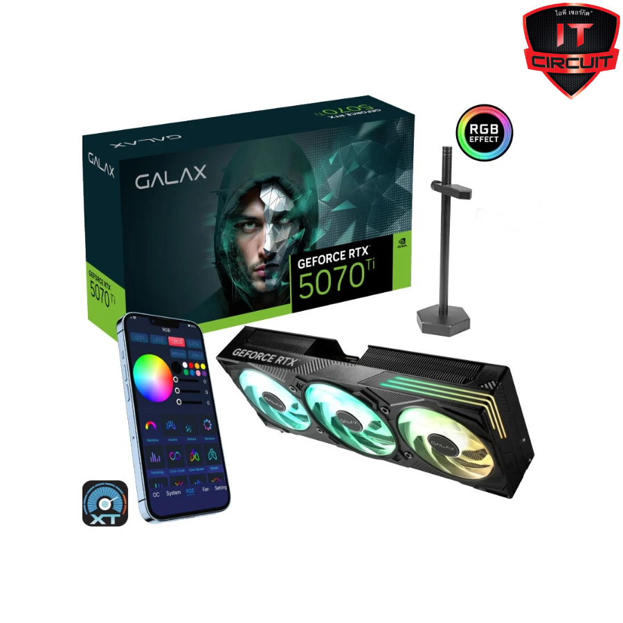 VGA(การ์ดจอ) GALAX GEFORCE RTX 5070 TI EX GAMER 1-CLICK OC - 16GB GDDR7 SN041025T900H
