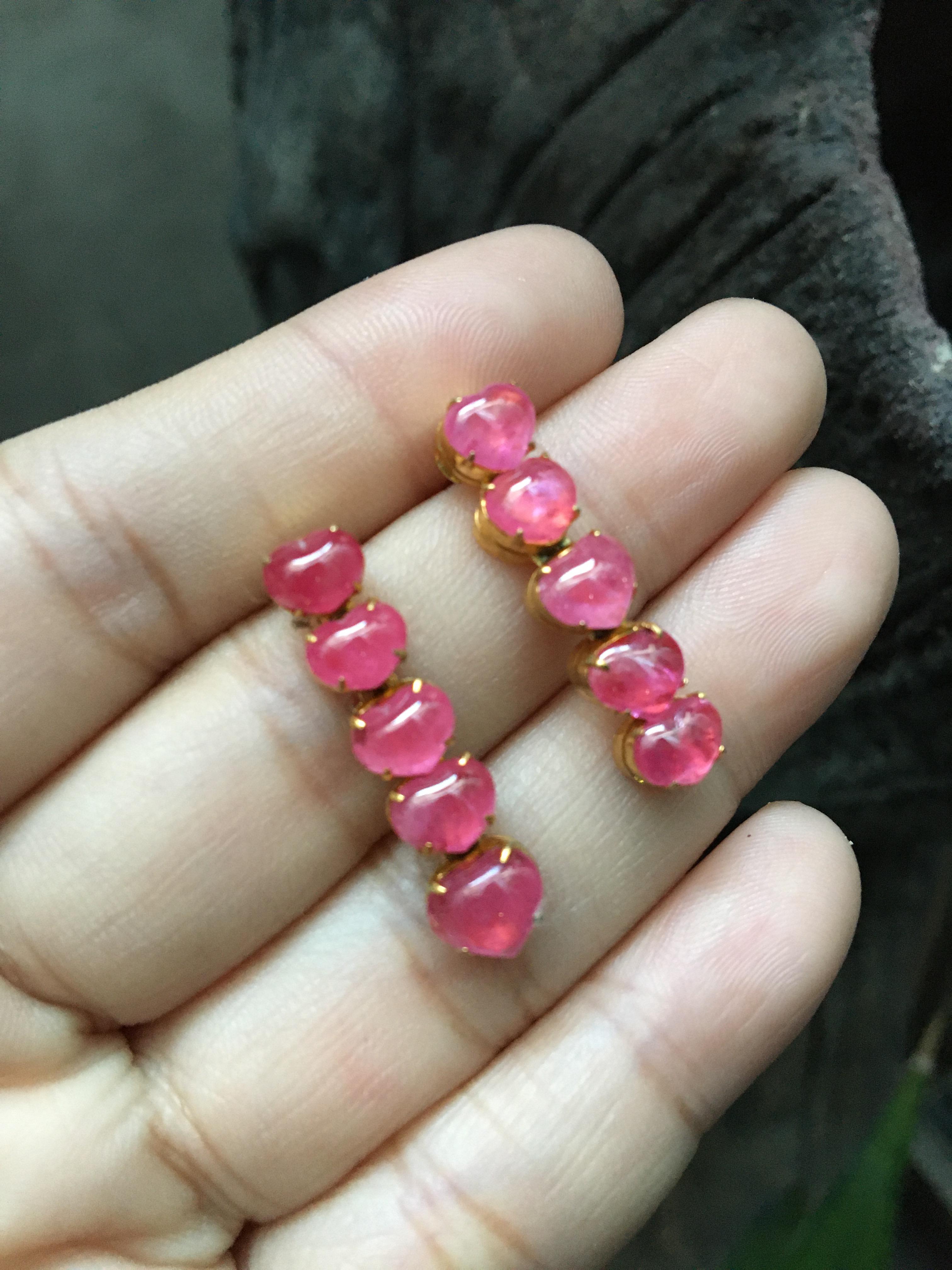 (ราคาพิเศษม๊าก)ทับทิมแท้ รูปหัวใจ สีหวานเว่อร์ ขนาดกำลังดี ยกเซต 10 เม็ด สุดคุ้ม ไม่พอใจยินดีคืนเงิน