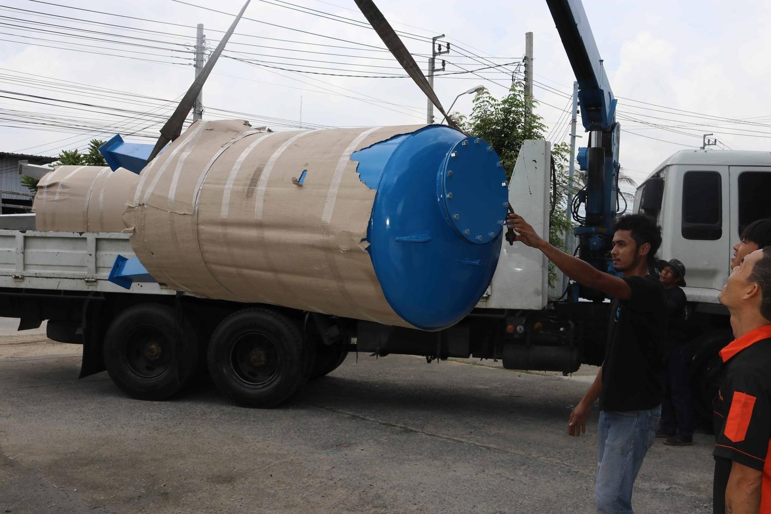 ถังกรองเหล็กขนาด48นิ้ว120cm x 120cmx 6 mm