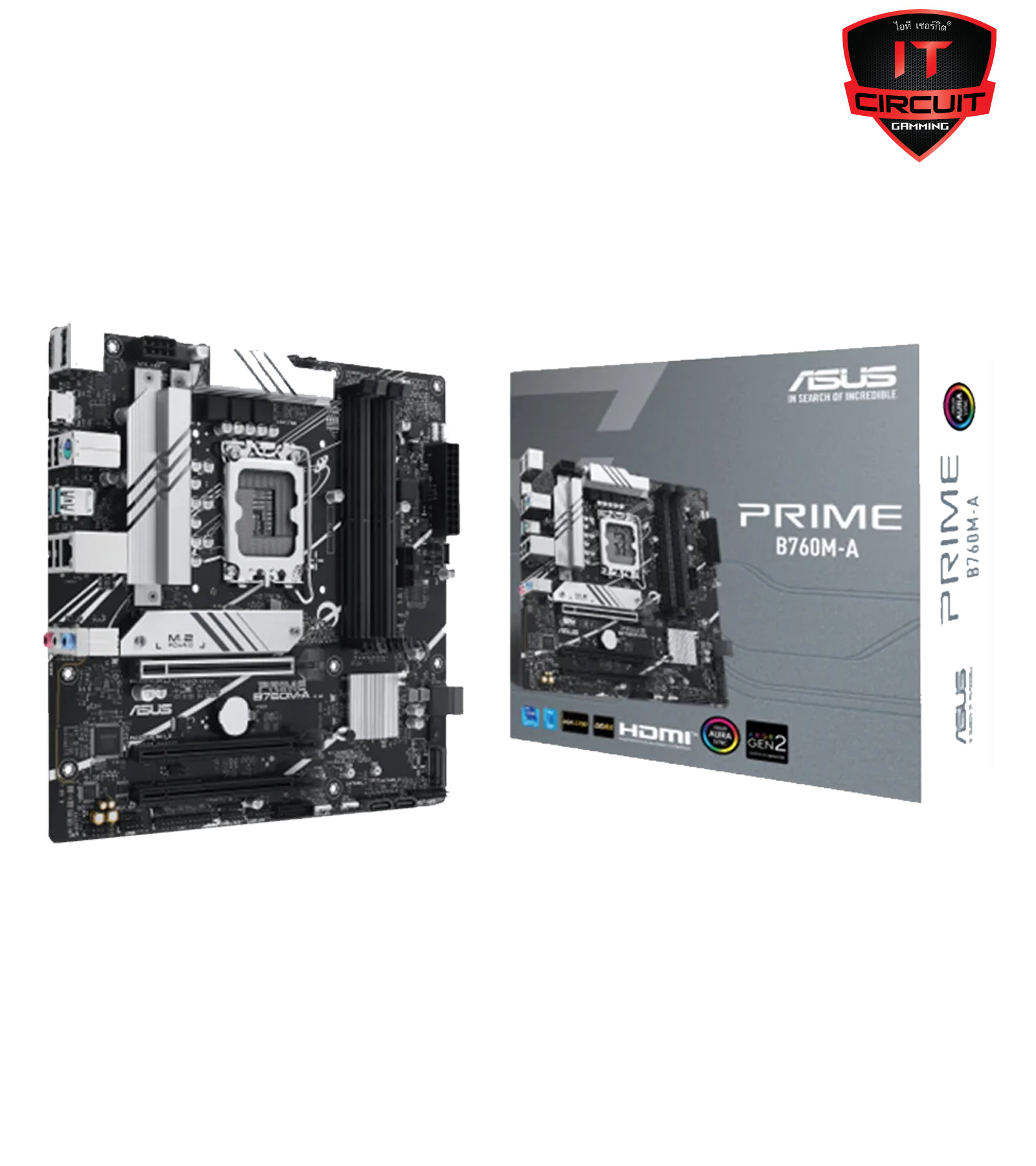 MAINBOARD (เมนบอร์ด) ASUS PRIME B760M-A (DDR5) (SOCKET LGA 1700) (MICRO-ATX)