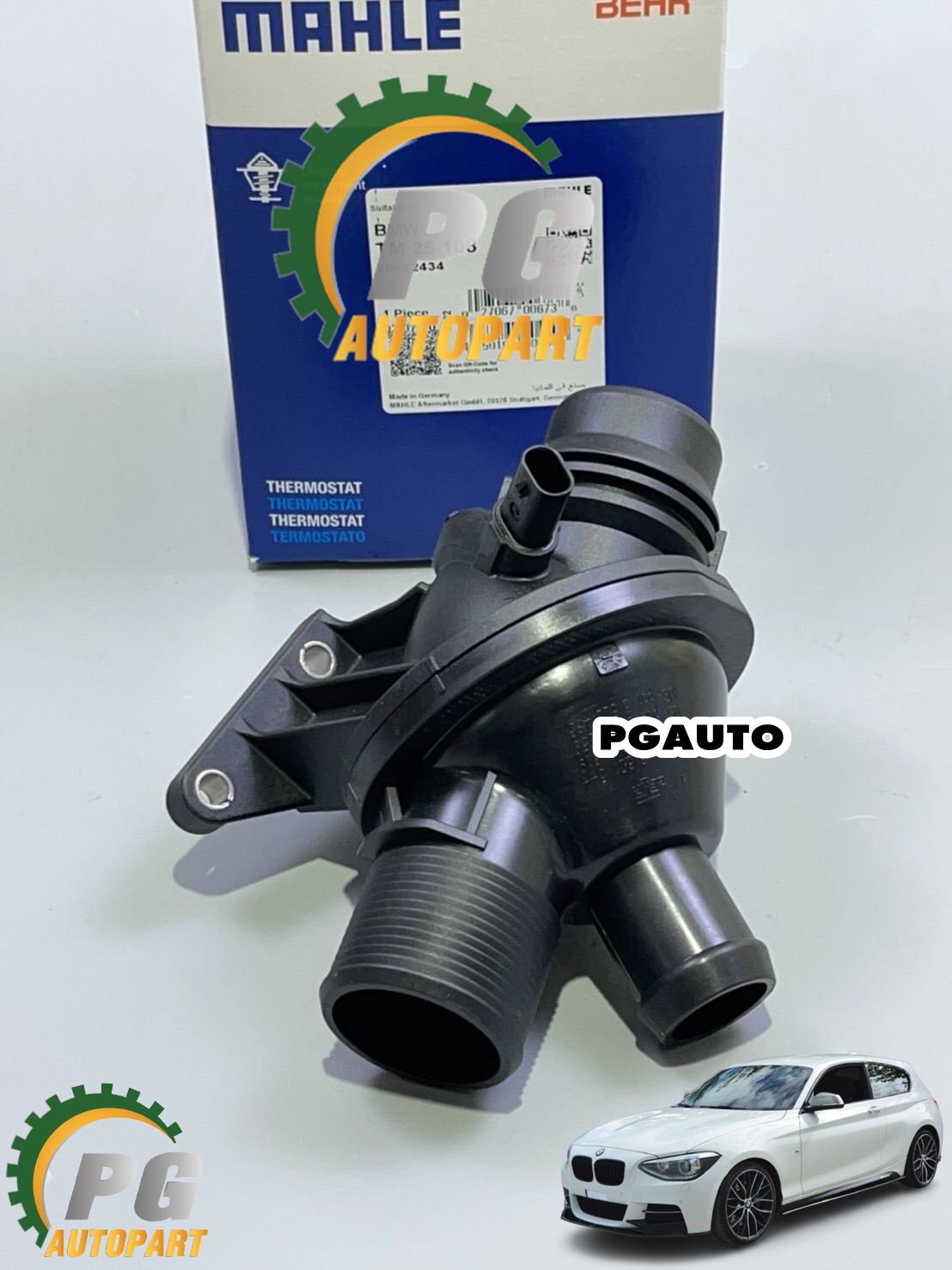 วาลว์น้ำควบคุมไฟฟ้า N20 / BMW 1 (F20) 3 (F30) 4 (F32) 5 (F10) X (E84 F25 F26 F15)(1ชิ้น)/MAHLE