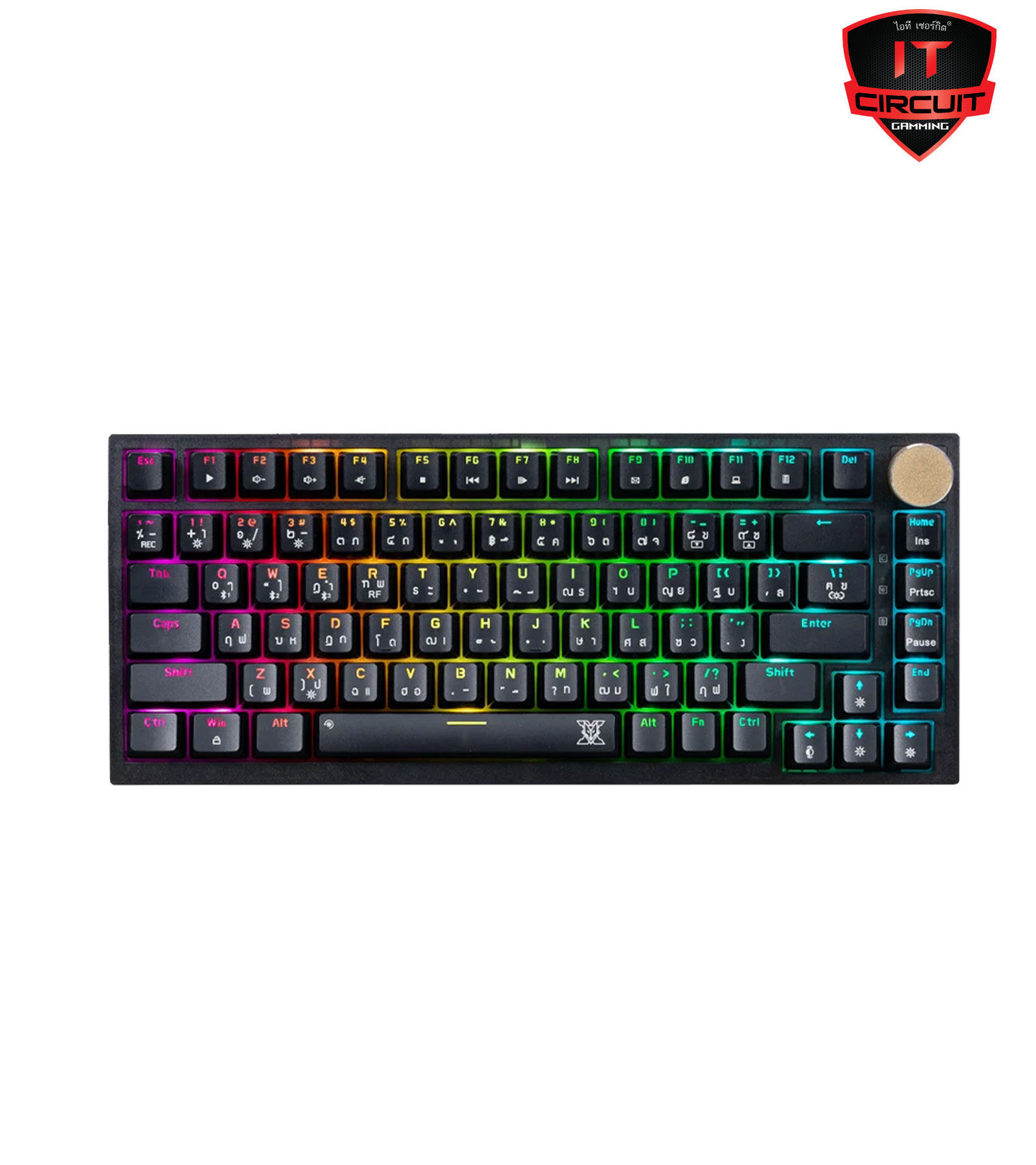 WIRELESS/BLUETOOTH KEYBOARD NUBWO-X HADRIAN X34 BLACK - RED-SWITCH