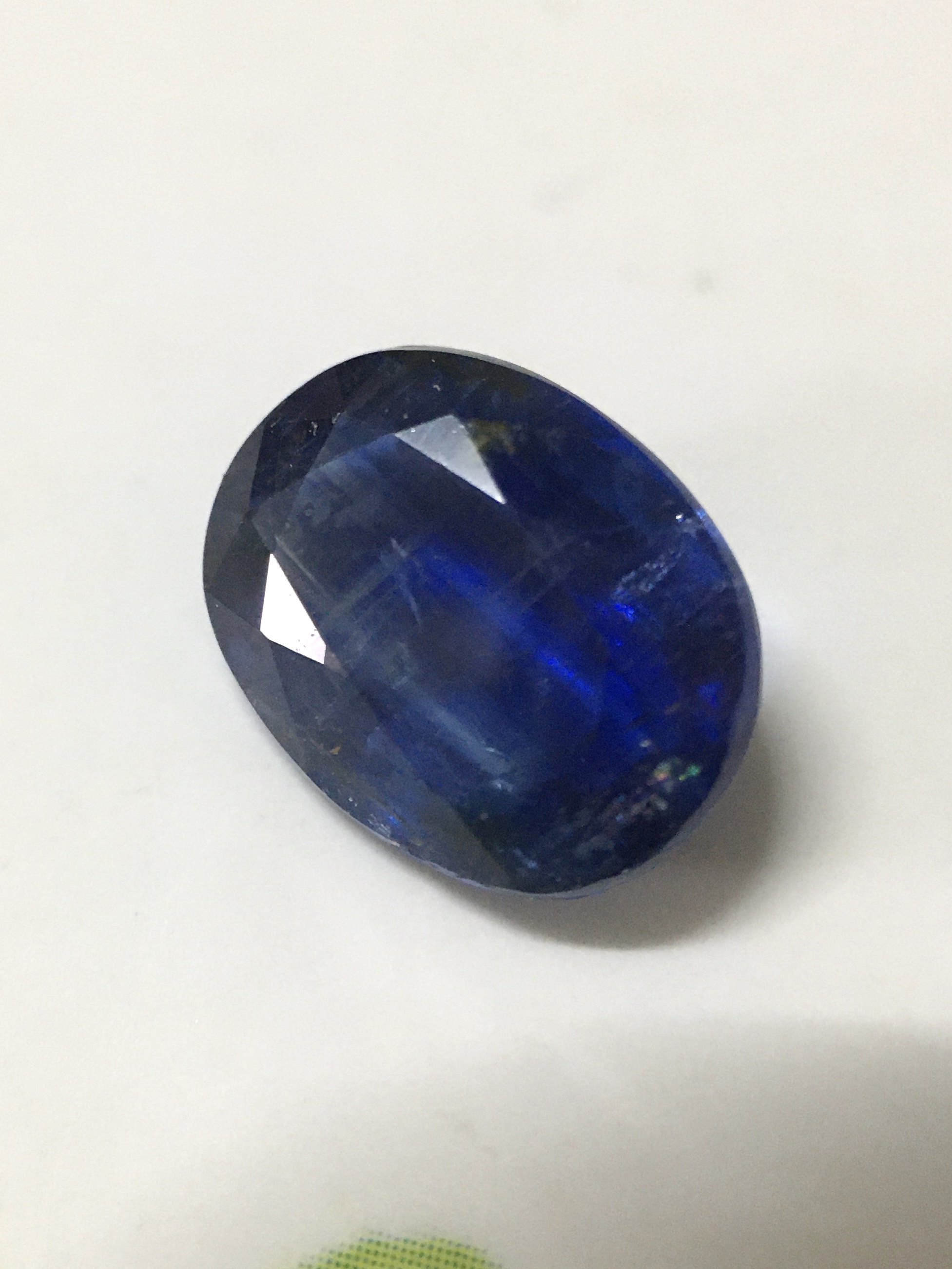 KYANITE ไคยาไนต์ แท้ 2.5 กะรัต พลอยดิบธรรมชาติ สีสดจัด ไฟดี สวย น่าสะสม