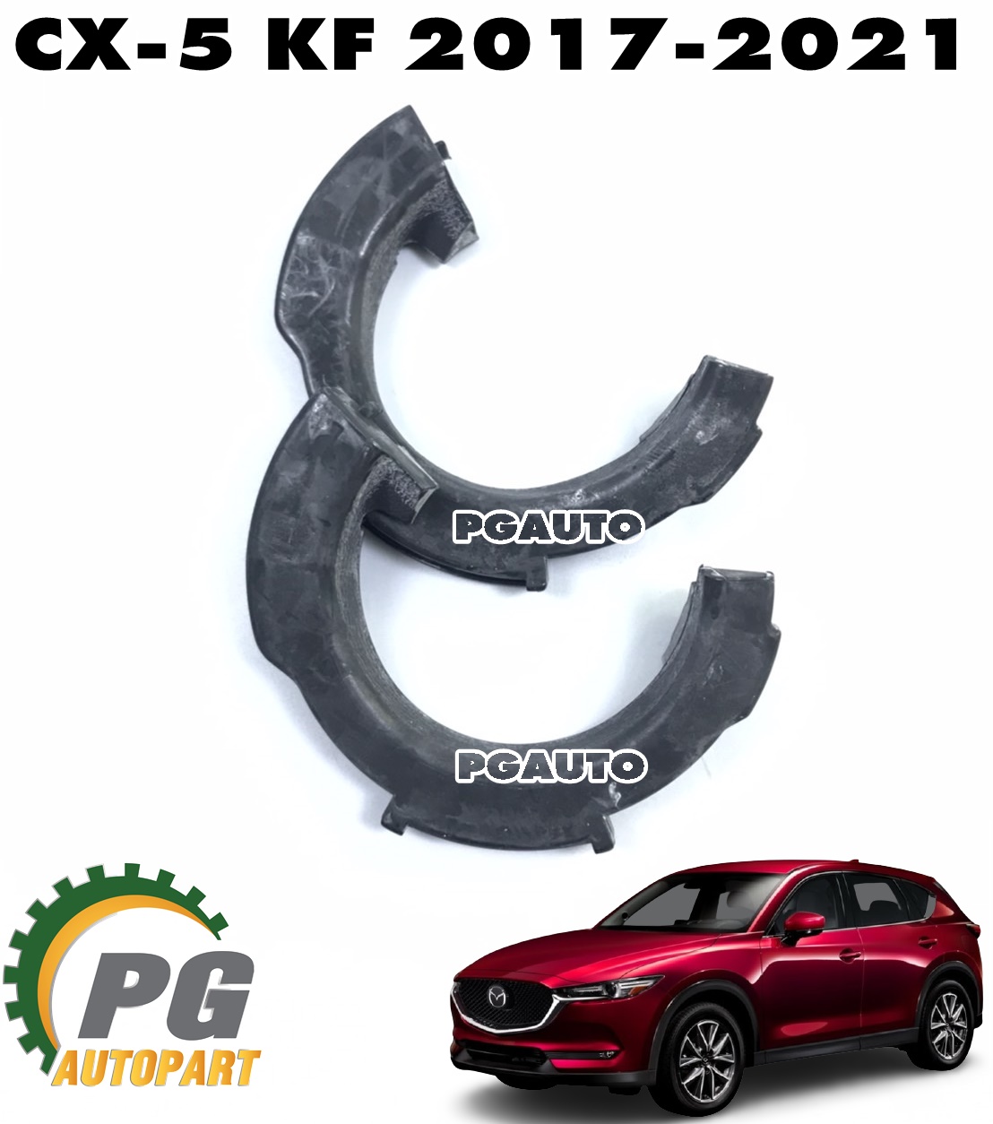 ยางรองสปริงโช๊คหน้า(ตัวล่าง) LH/RH MAZDA CX-5 KF ปี 2017-2021 (1คู่) แท้ / รูปจริง