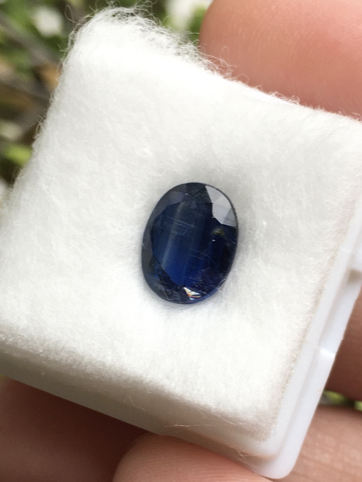 KYANITE ไคยาไนต์ แท้ 2.5 กะรัต พลอยดิบธรรมชาติ สีสดจัด ไฟดี สวย น่าสะสม