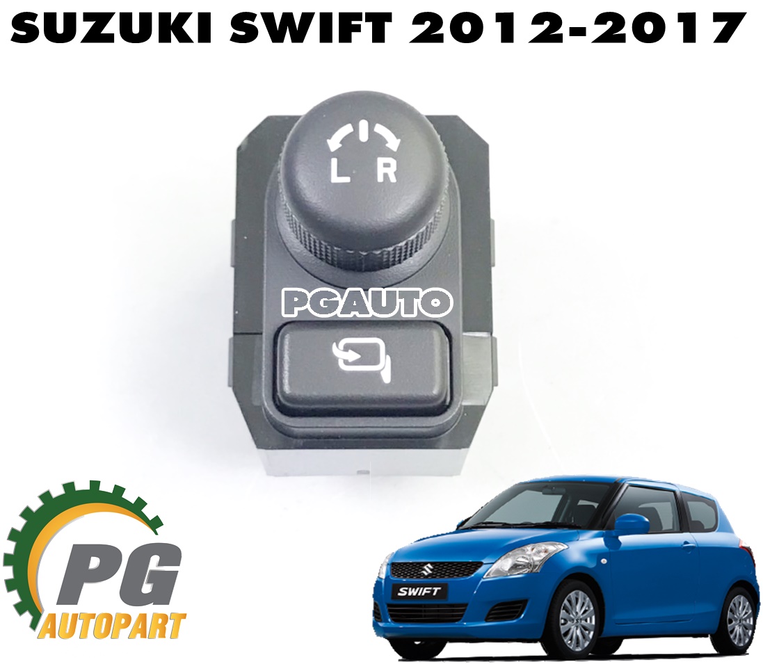 สวิทช์ปรับกระจกมองข้าง SUZUKI SWIFT 1.2 L ปี 2012-2017 (1 ชิ้น) แท้ / รูปจริง
