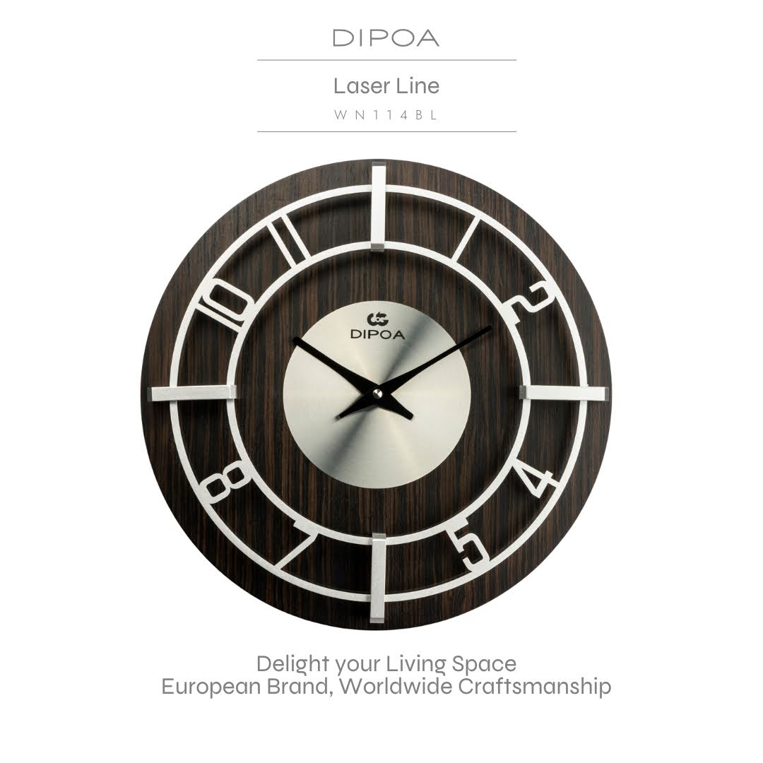 นาฬิกาแขวนผนัง นาฬิกาติดผนัง DIPOA รุ่นWN114BL