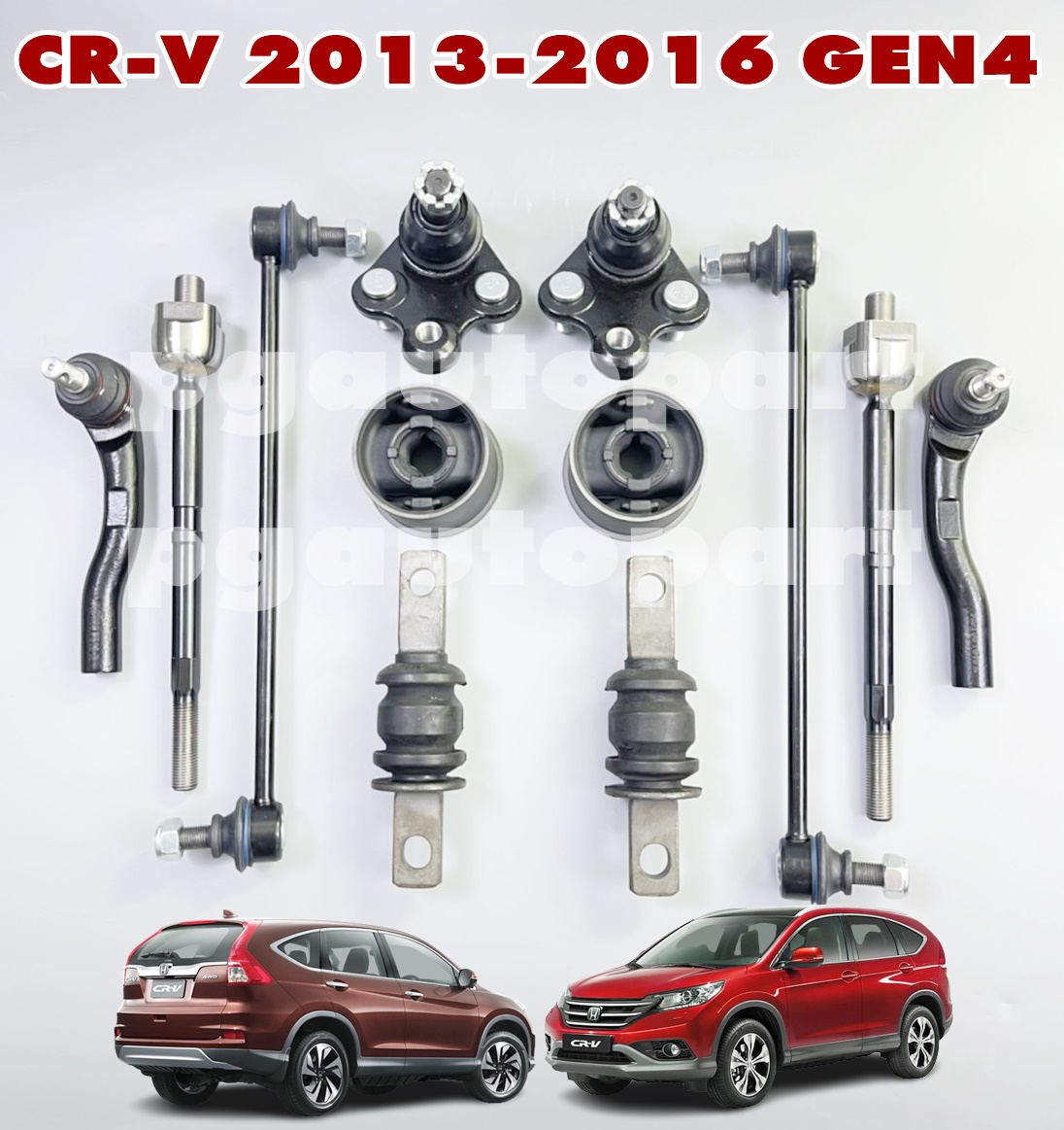 ชุดช่วงล่างหน้า HONDA CRV GEN4 ปี 2013 -2016 เครื่อง 2.0-2.4 L เกียร์ออโต้ (AT)(1ชุด = 12 ชิ้น) / รูปจริง