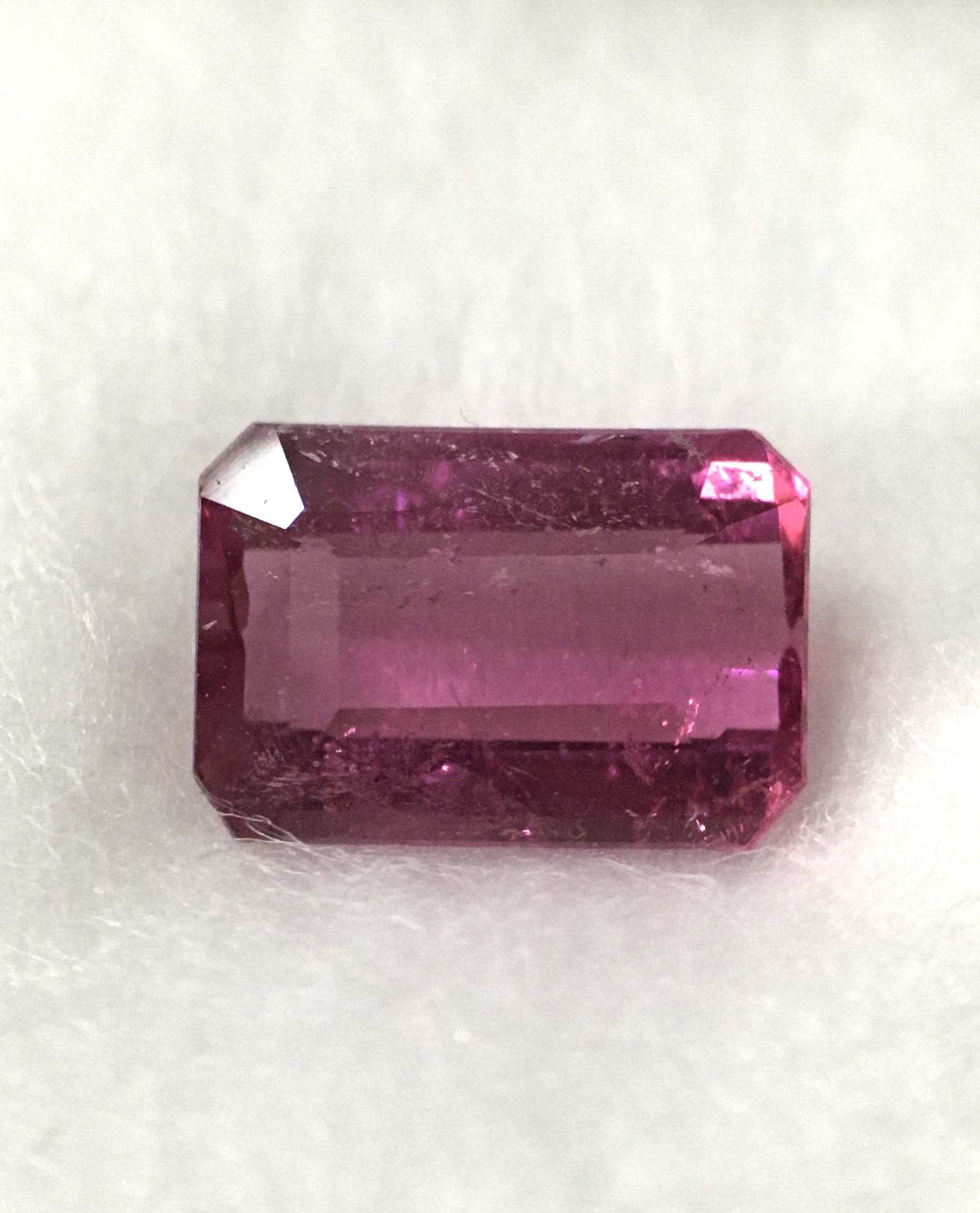 PINK TOURMALINE ทัวร์มาลีนแท้ 1.02 กะรัต พลอยดิบ เชฟสวย ไฟดี สีหวานน่ารักม๊าก