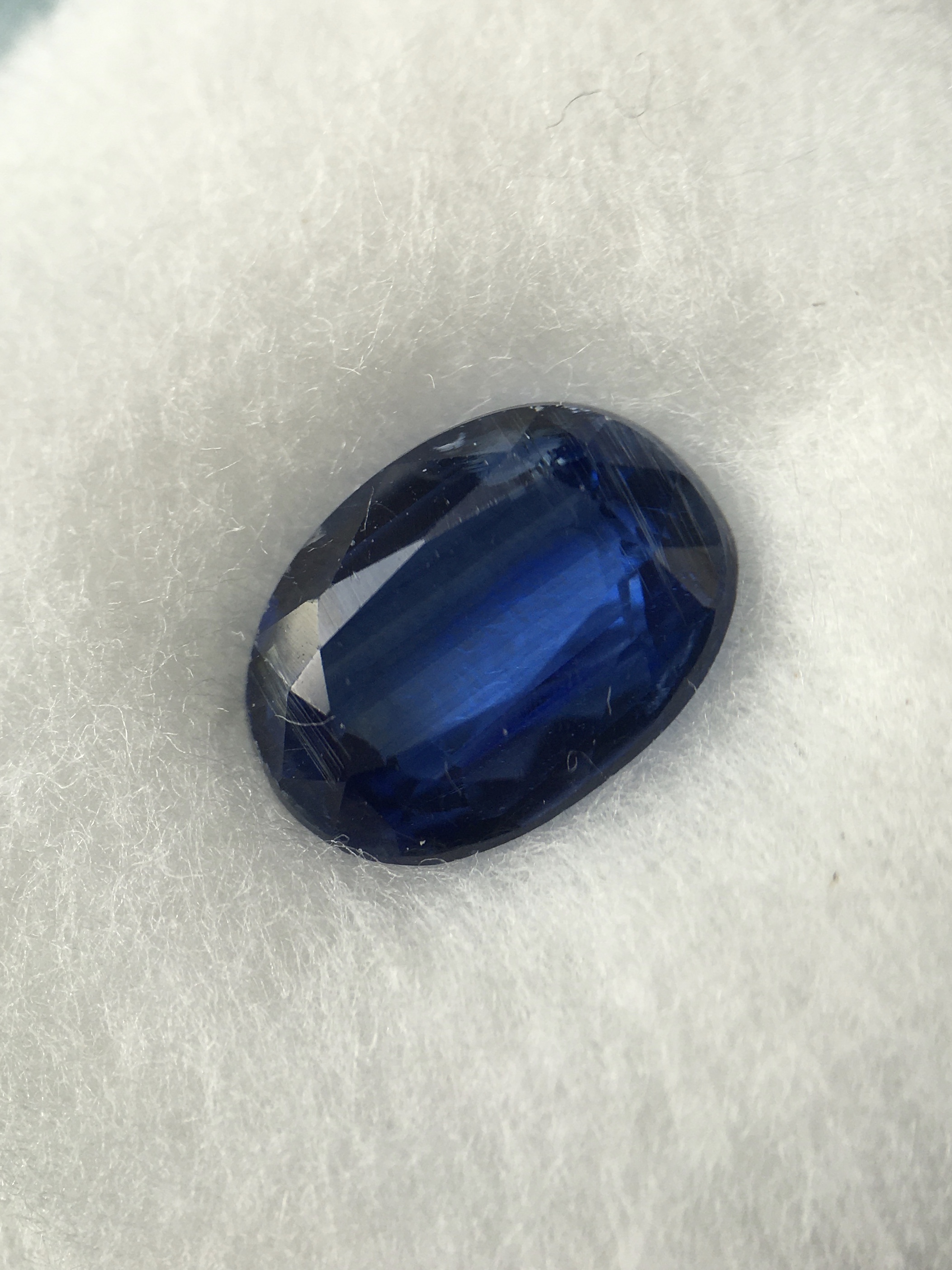 KYANITE ไคยาไนต์ แท้ 1.44 กะรัต พลอยดิบธรรมชาติ สีสดจัด ไฟดี สวย น่าสะสม