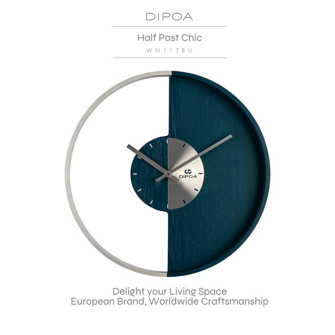 นาฬิกาแขวนผนัง นาฬิกาติดผนัง DIPOA รุ่นWN117BU