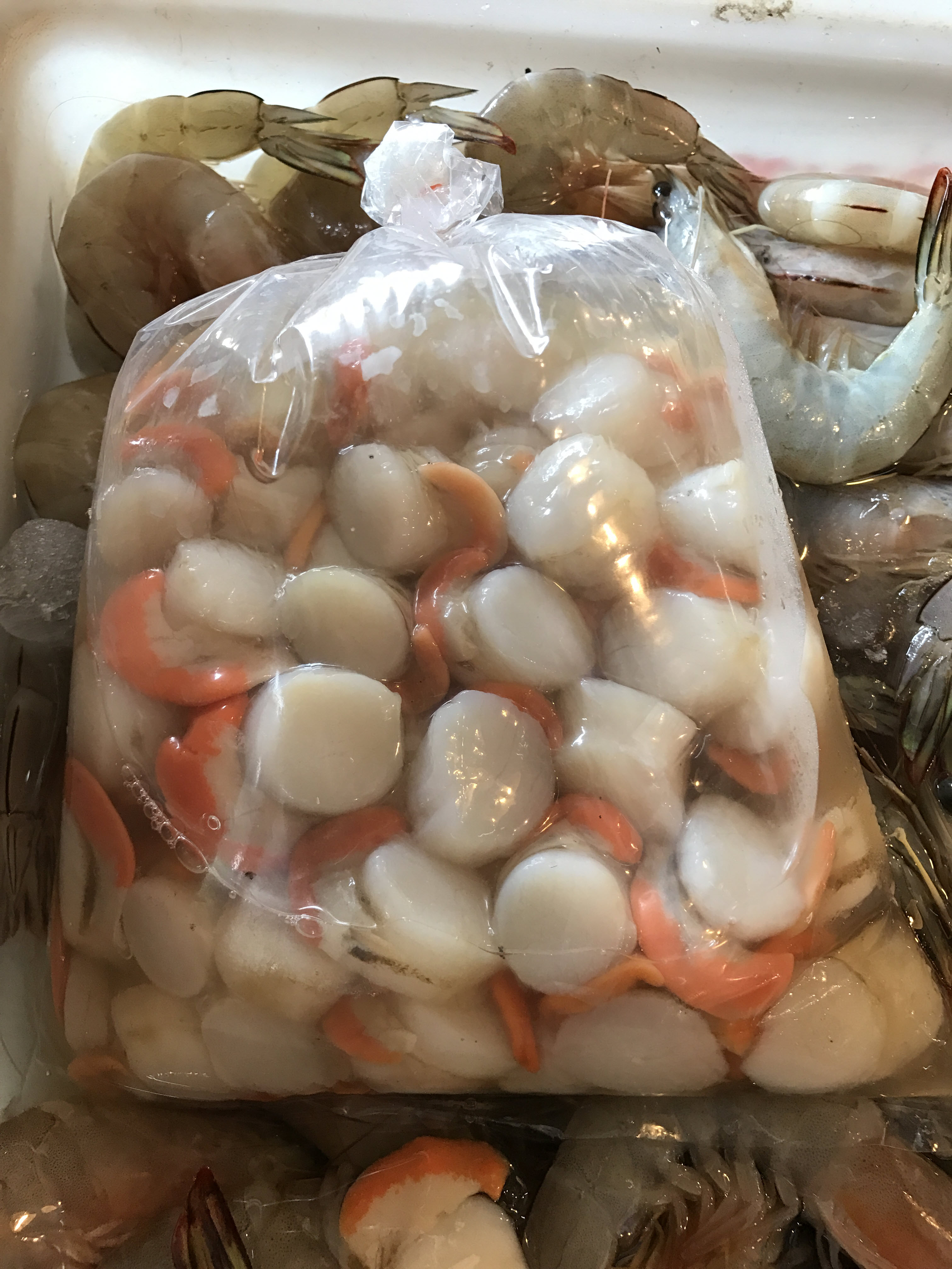 เนื้อหอยเชลล์ (ขนาด 100-120 ตัว/1กิโล)