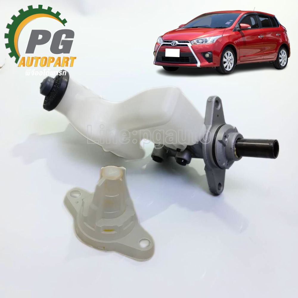 หม้อลมเบรคทั้งลูก+แม่ปั๊มเบรค TOYOTA YARIS ATM NCP150 NSP151-2 ปี 2013-2019 (1ชุด=2ชิ้น) ADVICS / รูปจริง