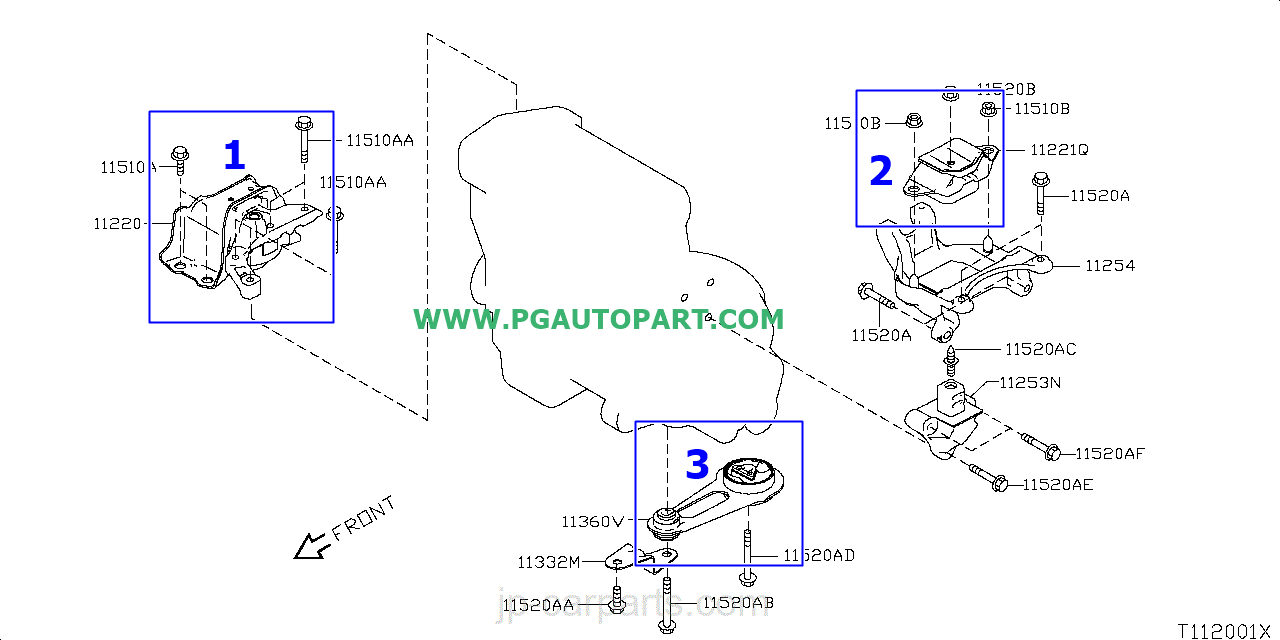 เซตสุดคุ้ม!!! ยางแท่นเครื่อง-แท่นเกียร์ รถยนต์นิสสันมาร์ช NISSAN MARCH เครื่อง 1.2 L เกียร์ธรรมดา (MT) (1ชุด = 3 ตัว) / Engine Mount อะไหล่นิสสัน,อะไหล่นิสสัน อัลเมร่า,อะไหล่นิสสัน มาร์ช