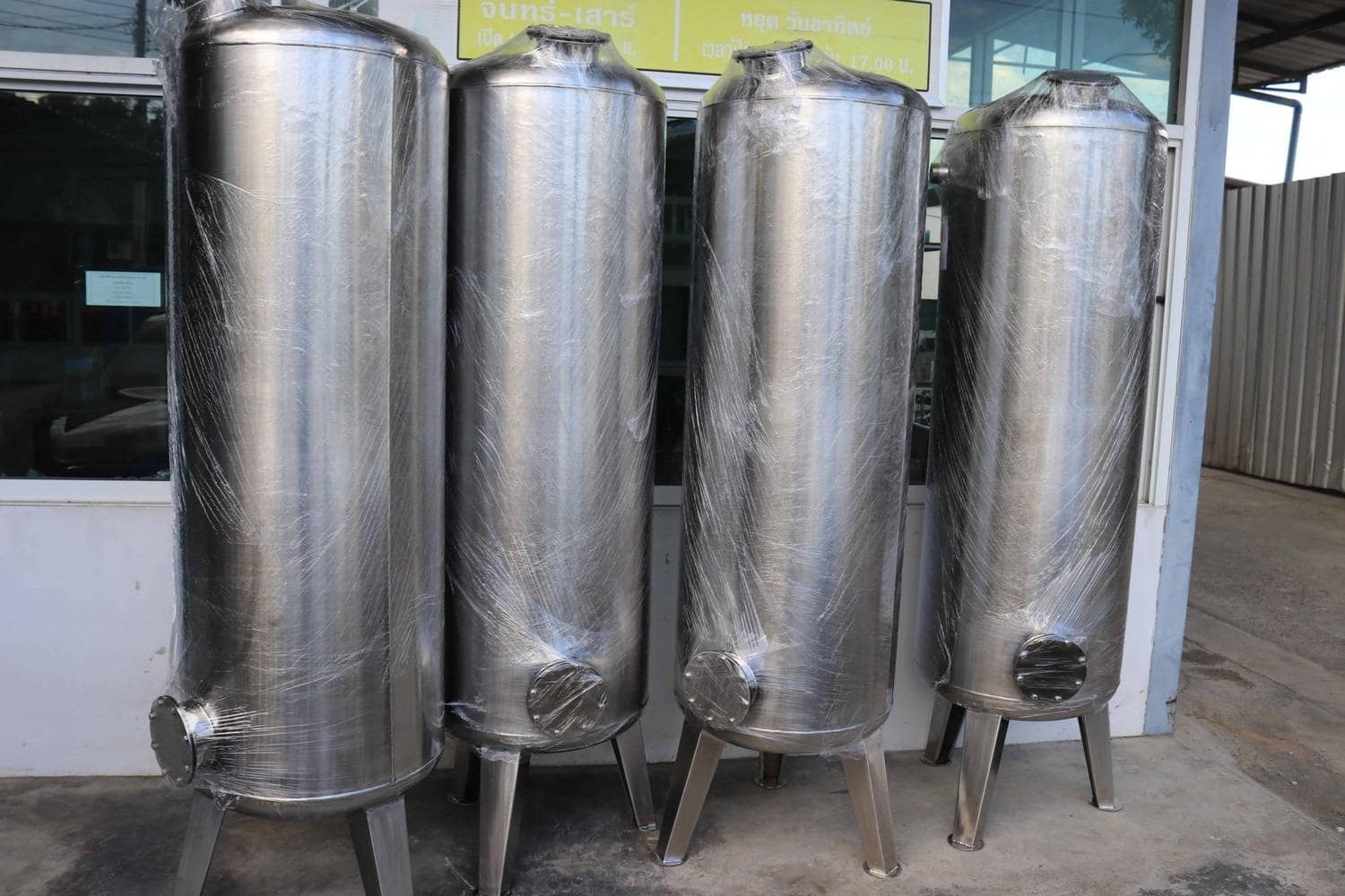 ถังกรองสแตนเลส24นิ้วสูง150หนา2มม