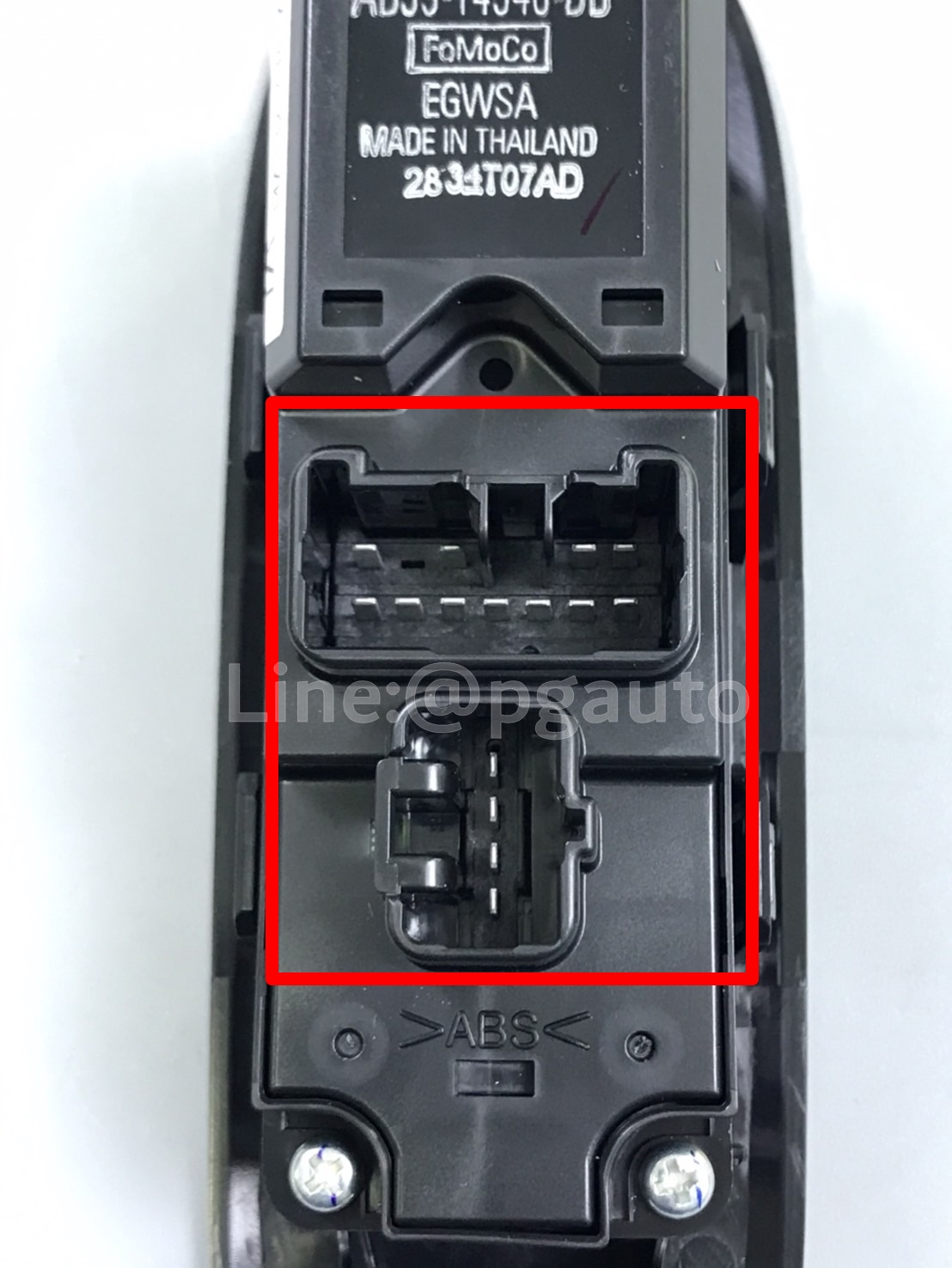 ชุดสวิทกระจกประตูหน้าขวา RH + ฝาครอบด้านบน FORD RANGER T6 ปี 2012(2ประตู) (1 ชิ้น) / รูปจริง