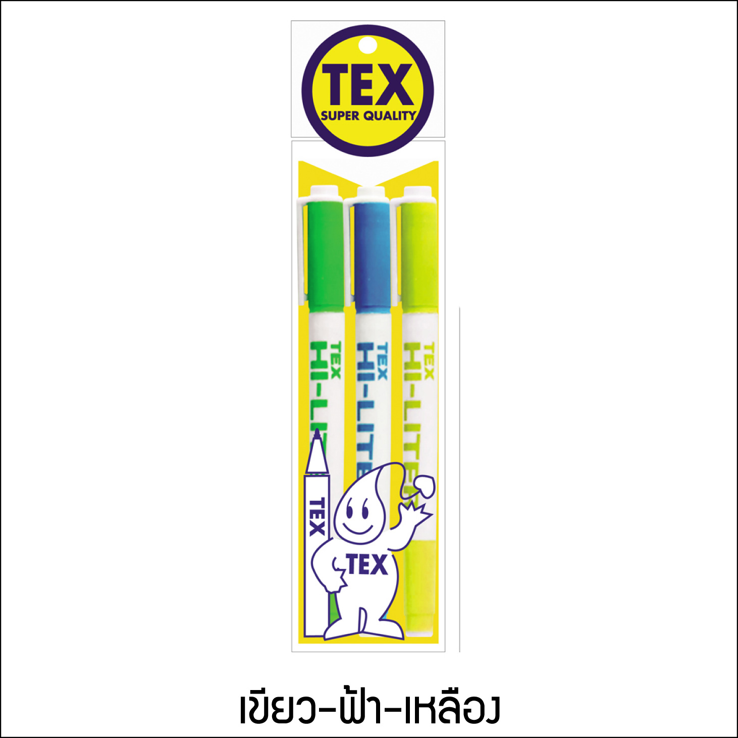 TEX HI-LITER Twin แพ็ค 3 ด้าม (มีให้เลือก 5 สี)