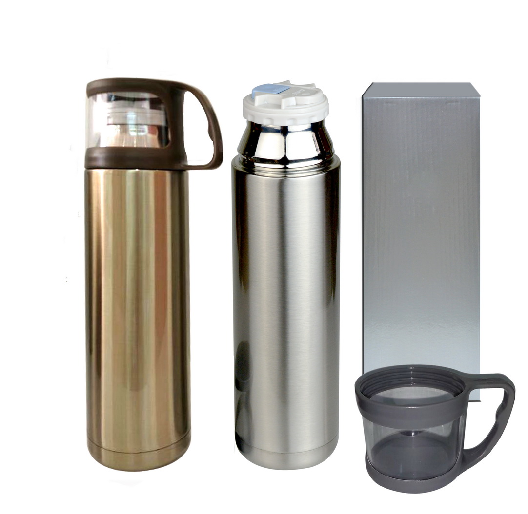 กระบอกน้ำสแตนเลสสีเงิน MMG533 สีทอง 500 ml.